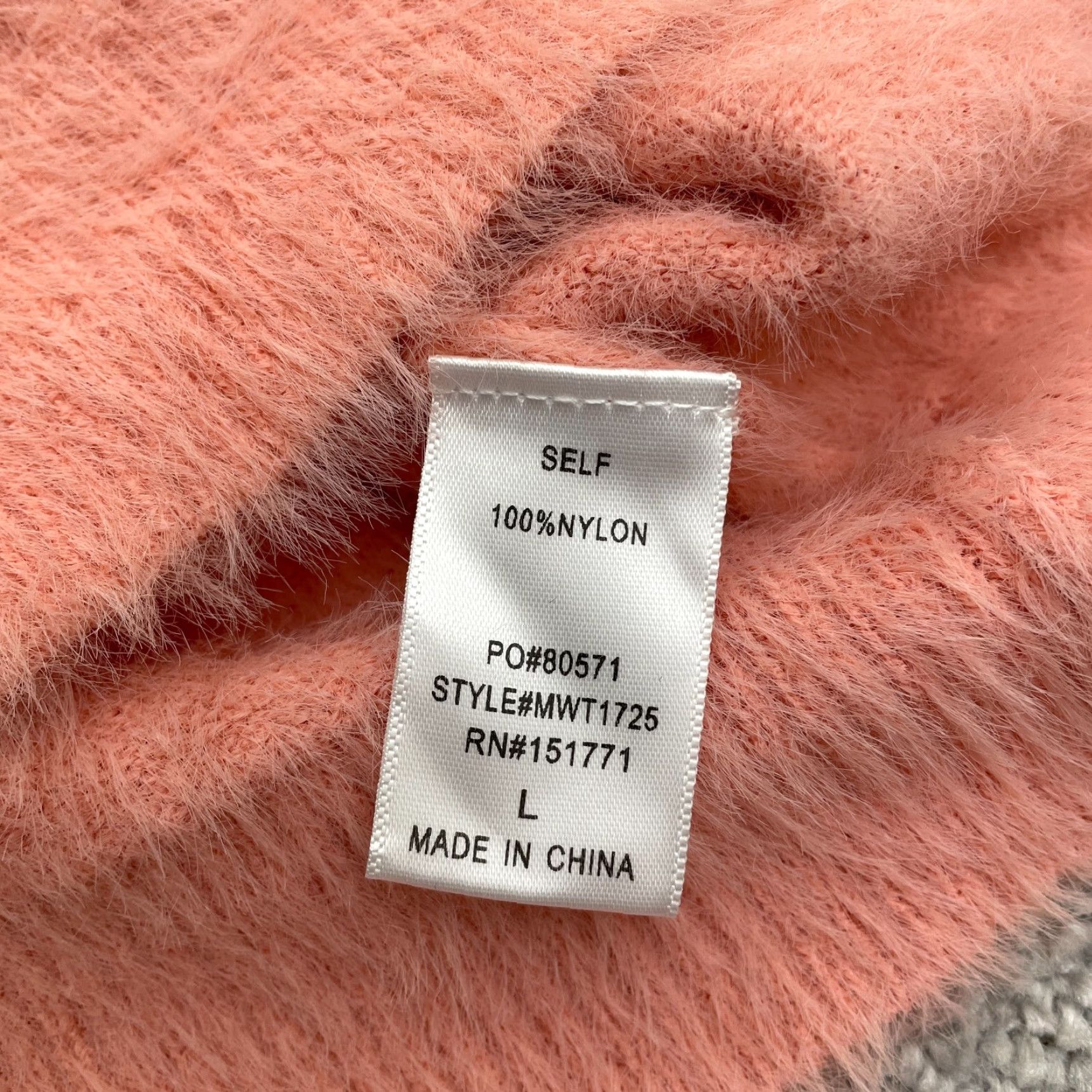 Pinko Pants Store Asymmetrical Sleeve Knit Sweater Womens L Pink Nylon NWT Casual Modern Pullover Best Seller Womens Size Large Pink Nylon Sweater Size L / US 10 / IT 46 - 6 Thumbnail