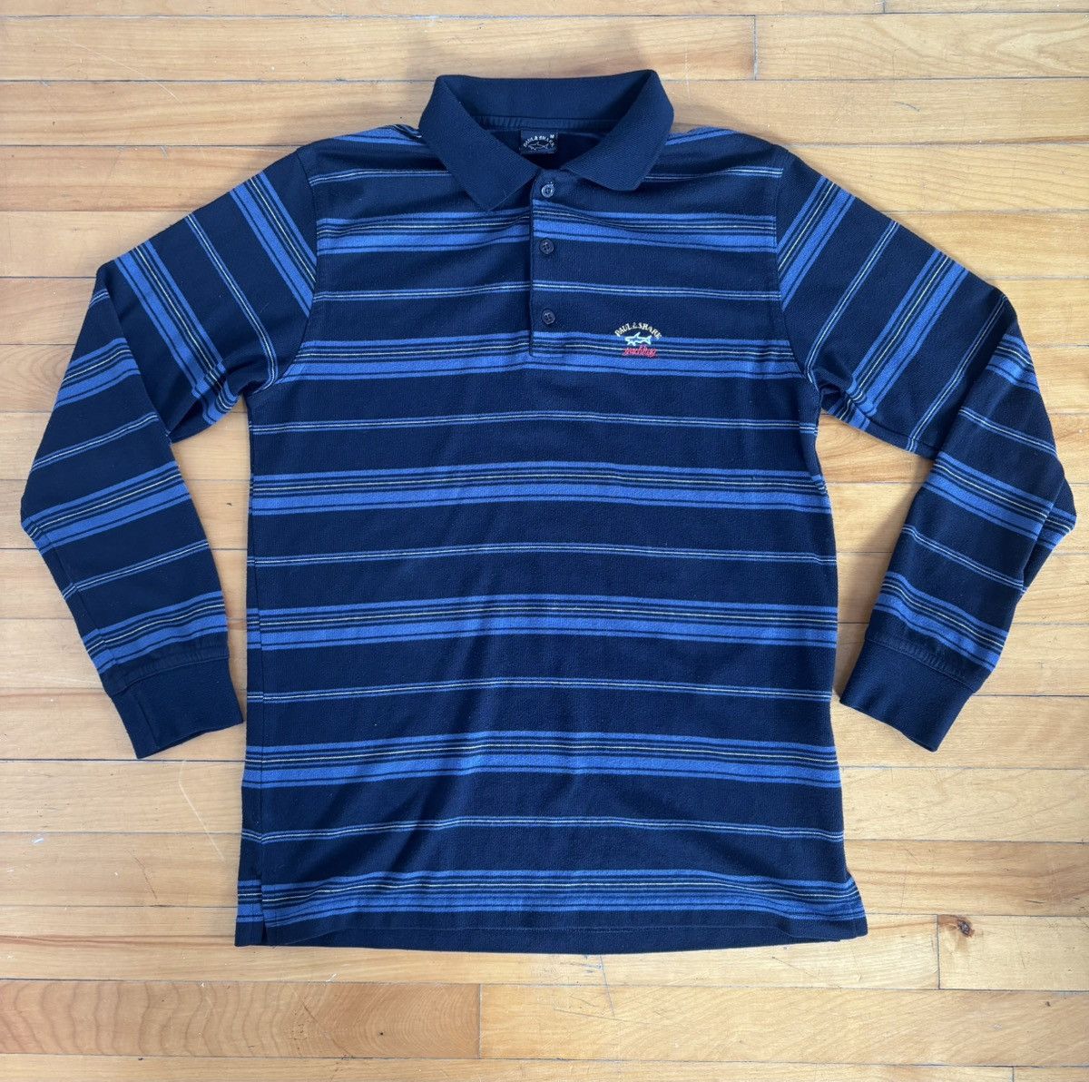 Paul & Shark Paul & Shark Yachting Long Sleeve Striped Polo Shirt Size M Size US M / EU 48-50 / 2 - 1 Thumbnail