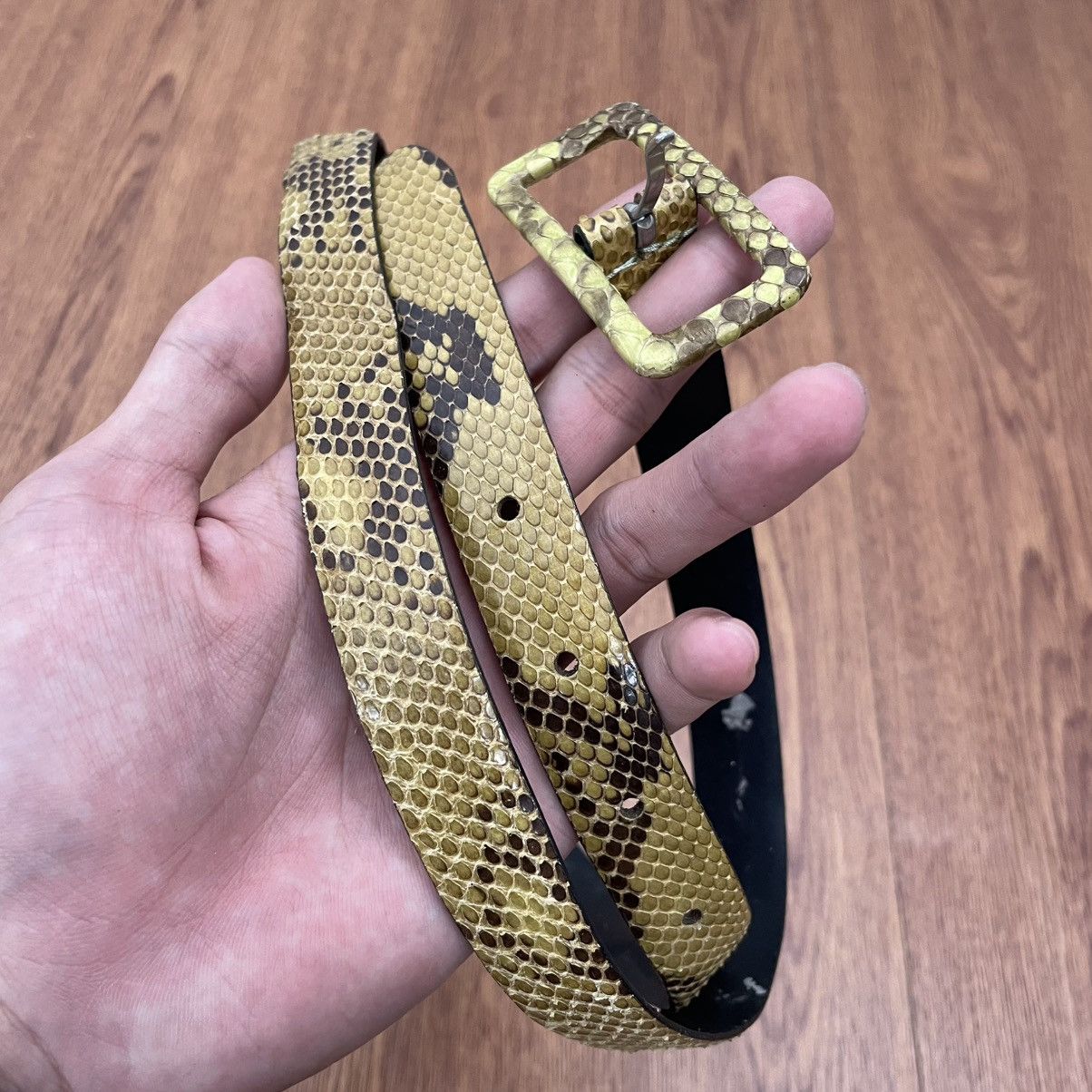 If Six Was Nine × Japanese Brand × Le Grande Bleu (L.G.B.) 100% Snakeskin Mini Belt Size ONE SIZE - 2 Thumbnail