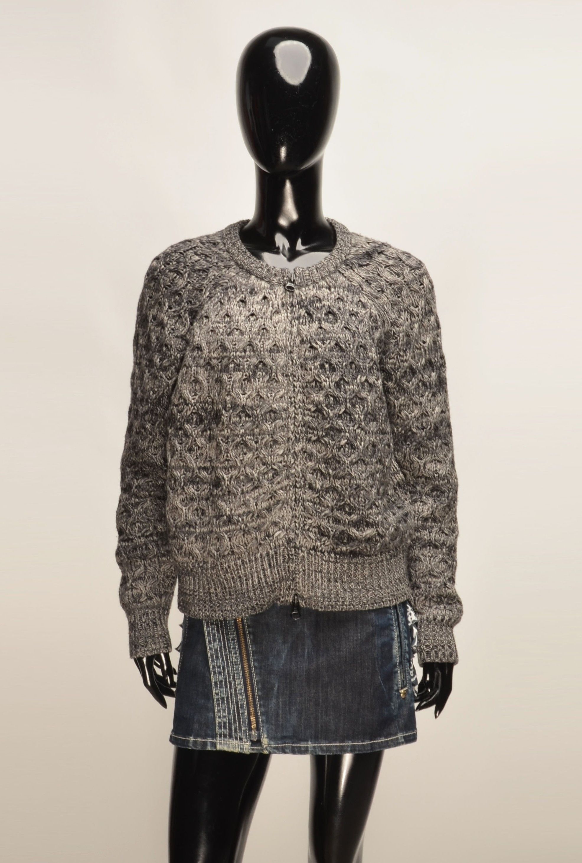 Isabel Marant Isabel Marant Merino Wool Full Zip Chunky Knit Sweater Size S / US 4 / IT 40 - 1 Thumbnail