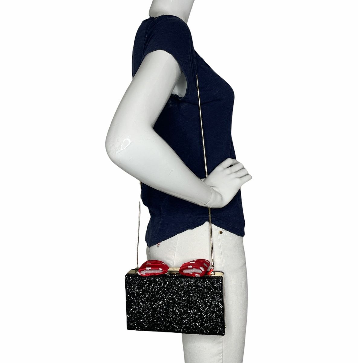 Kate Spade Kate Spade minnie mouse minnie bow clasp Clutch Bag Size ONE SIZE - 6 Thumbnail