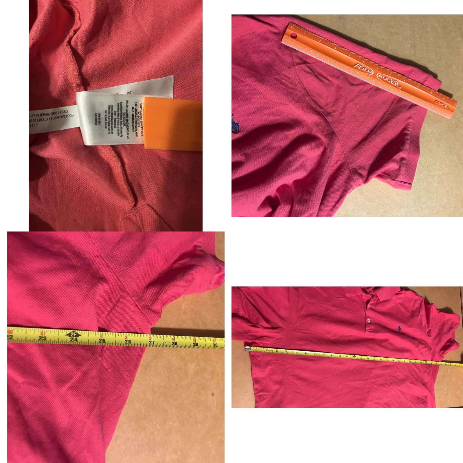 Polo Ralph Lauren Polo Ralph Lauren Polo Shirt Men 2XL Shirt Coral Pink Solid Short Sleeve Golf Preppy Casual Men’s Mens Size US XXL / EU 58 / 5 - 10 Thumbnail