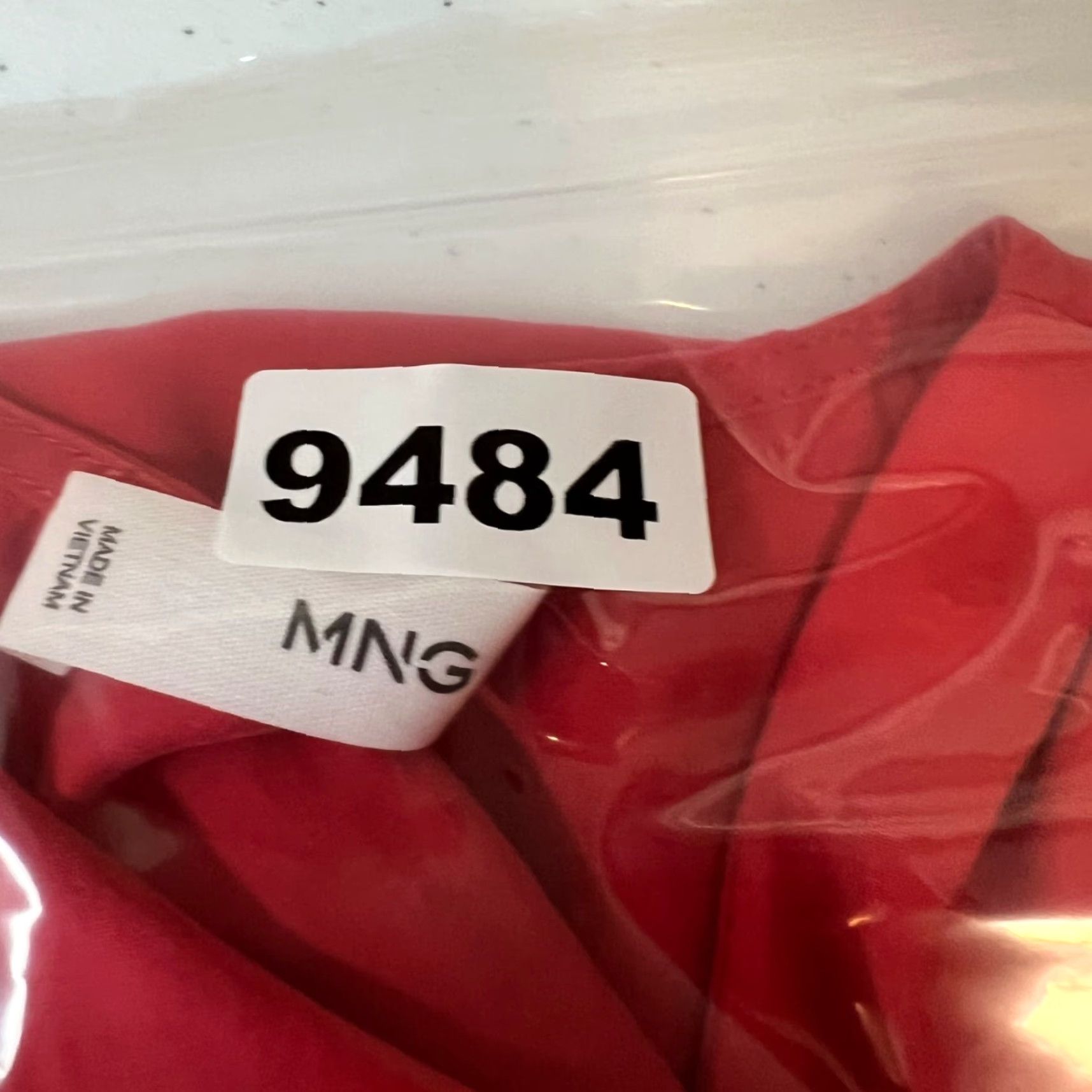 Mango Mango Red Midi Dress Waist Tie Button Front Womens Size 8 Size M / US 6-8 / IT 42-44 - 8 Thumbnail