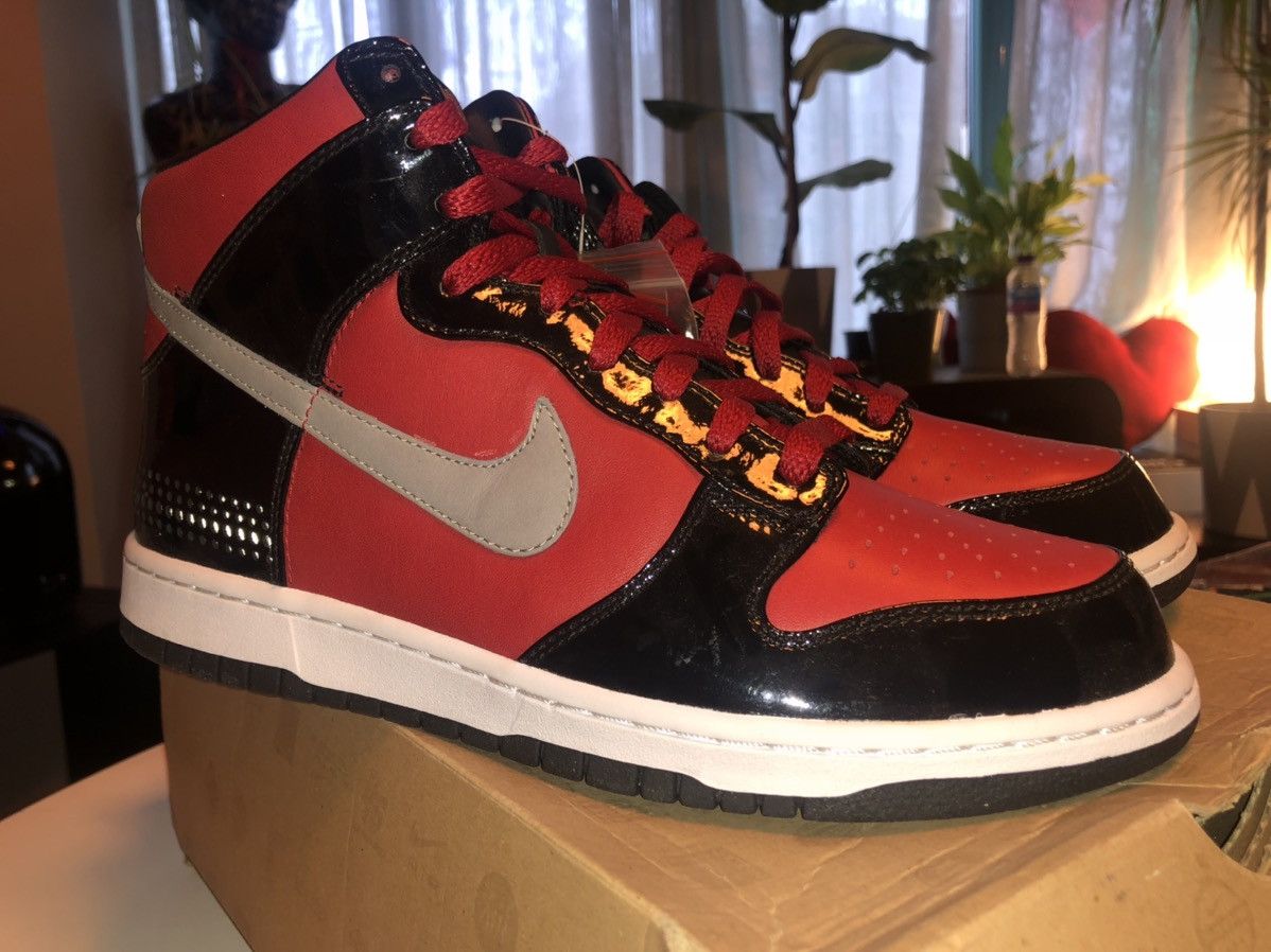 image of Nike X Dj Am Dunk High Shoes in Black, Men's (Size 9)