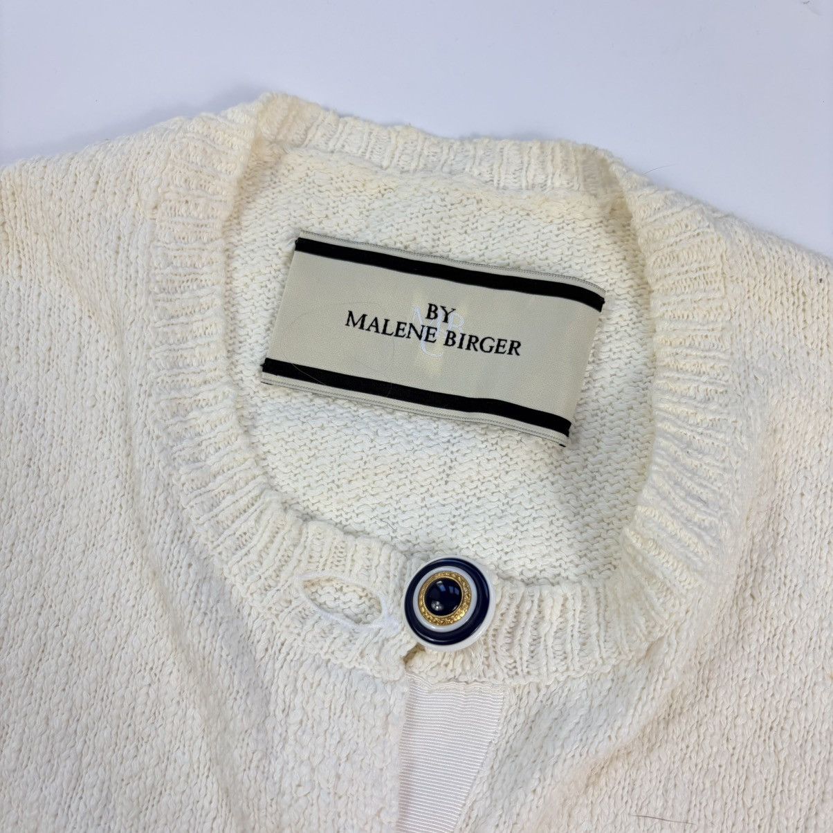 By Malene Birger By Malene Birger White Knit Cardigan Luxury Old Money M Size M / US 6-8 / IT 42-44 - 6 Thumbnail