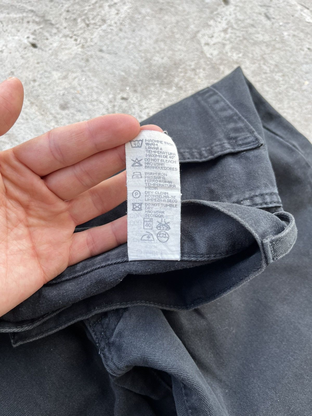 Armani 90s Giorgio Armani Vintage Big Logo Washed Jeans Denim Y2K Size US 30 / EU 46 - 9 Thumbnail