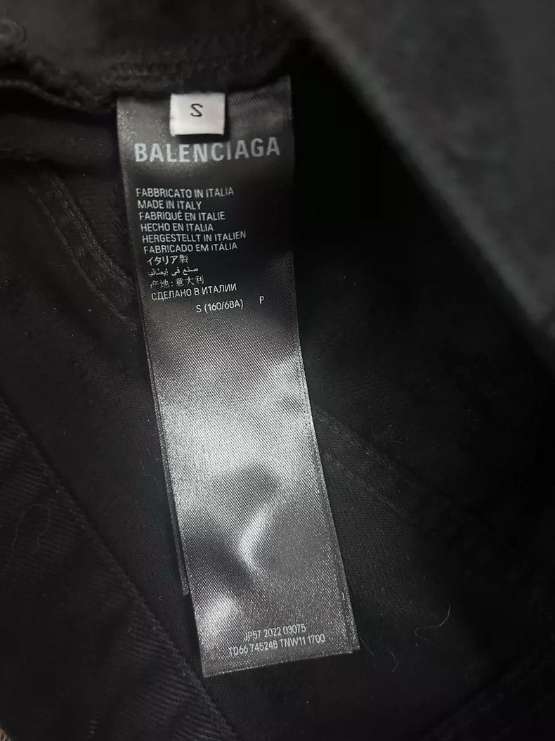 Balenciaga Balenciaga Super Destroy Rip Mud Dye Black Jeans Size US 27 - 4 Thumbnail