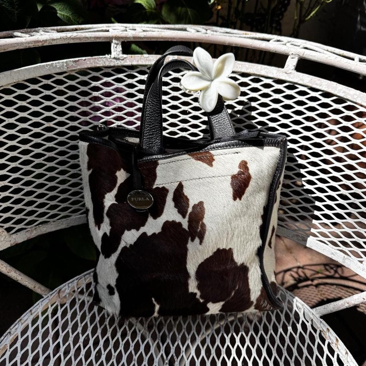 Furla Furla Mini Cow Hide & Leather Tote Size ONE SIZE - 1 Thumbnail