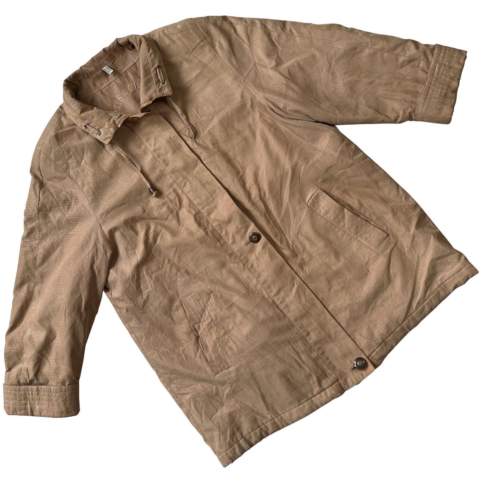 image of Vintage Sports & Classic (Germany) Convertible Collar Parka Beige, Women's (Size Large)