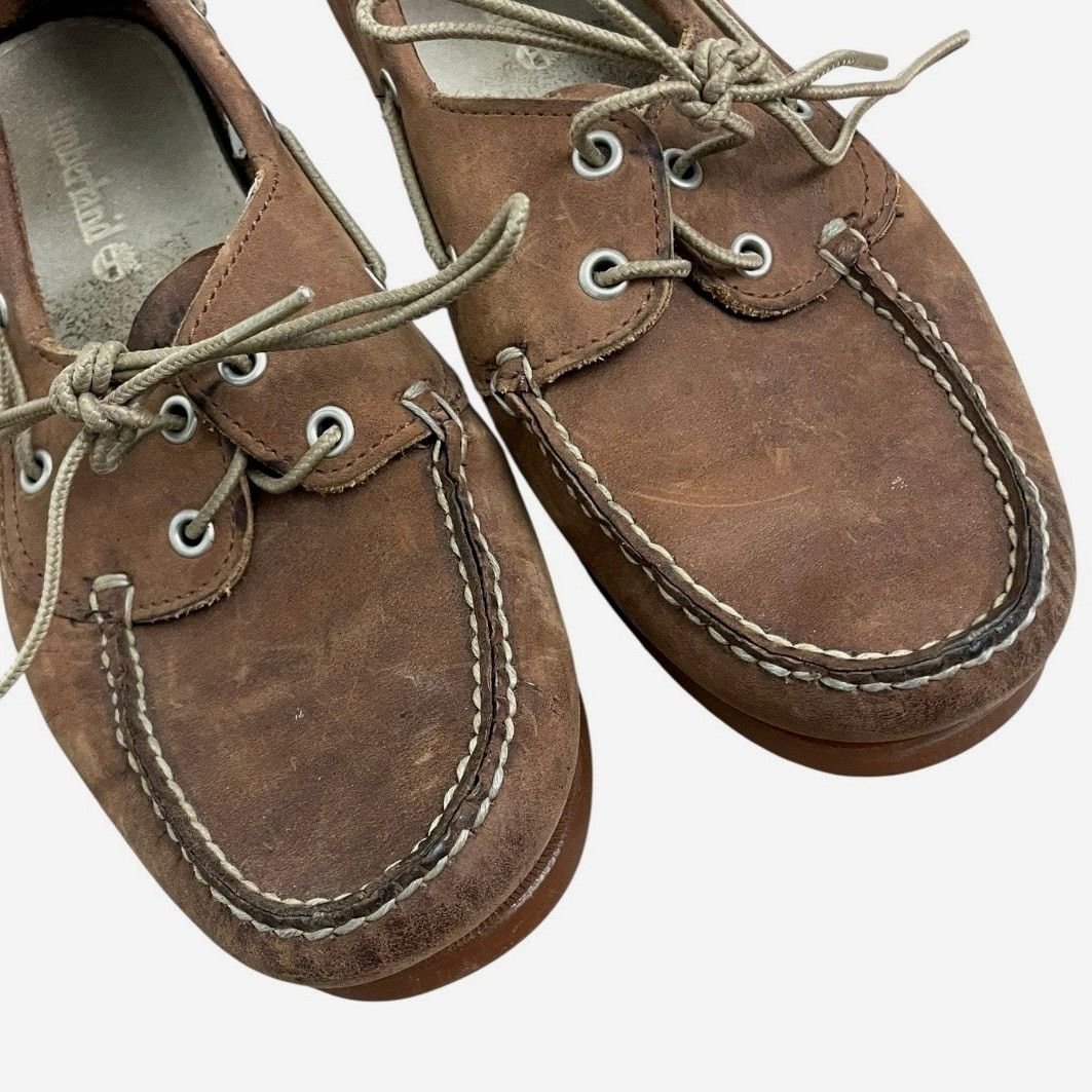 Timberland Timberland Mens Brown Genuine Leather Boat Shoes Size US 9.5 / EU 42-43 - 5 Thumbnail