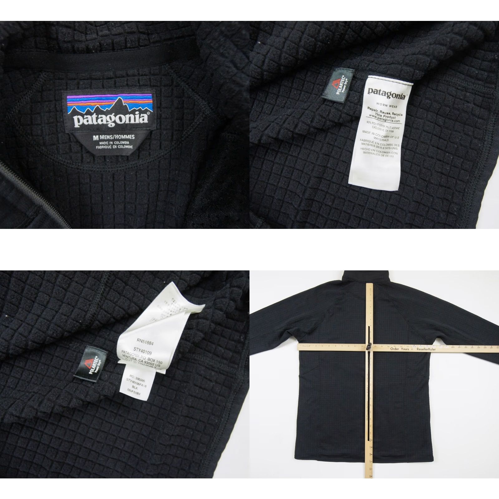 Patagonia Patagonia Sweater Adult Medium Black Regulator Fleece Pullover Half Zip Mens Size US M / EU 48-50 / 2 - 8 Thumbnail