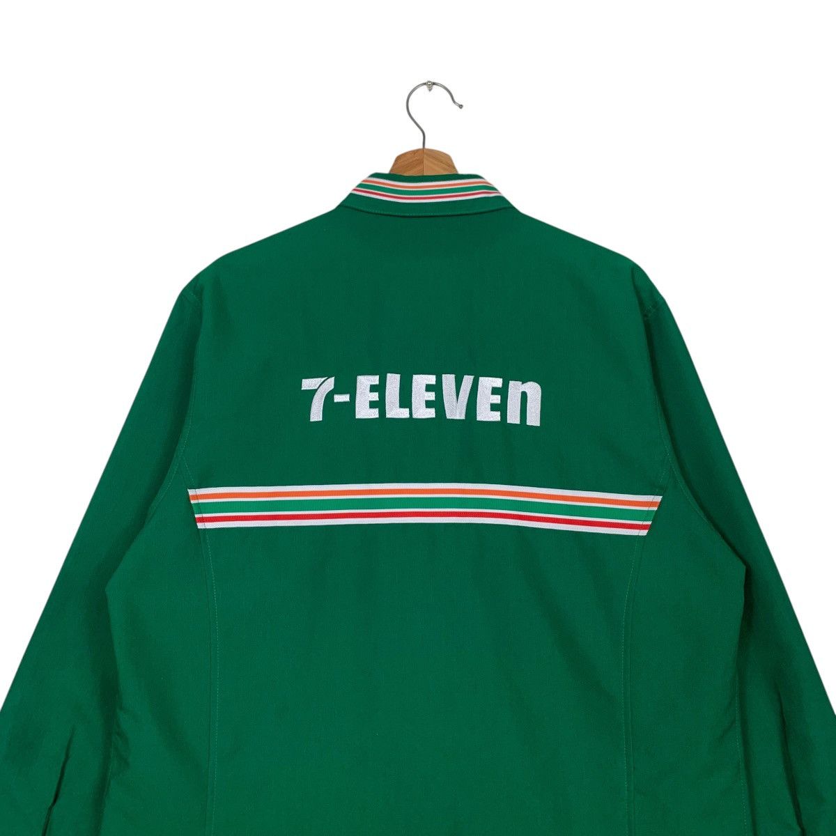 Vintage 7-ELEVEN Green Long Sleeve Work Uniform Jacket #2540-C115 Size US L / EU 52-54 / 3 - 8 Thumbnail