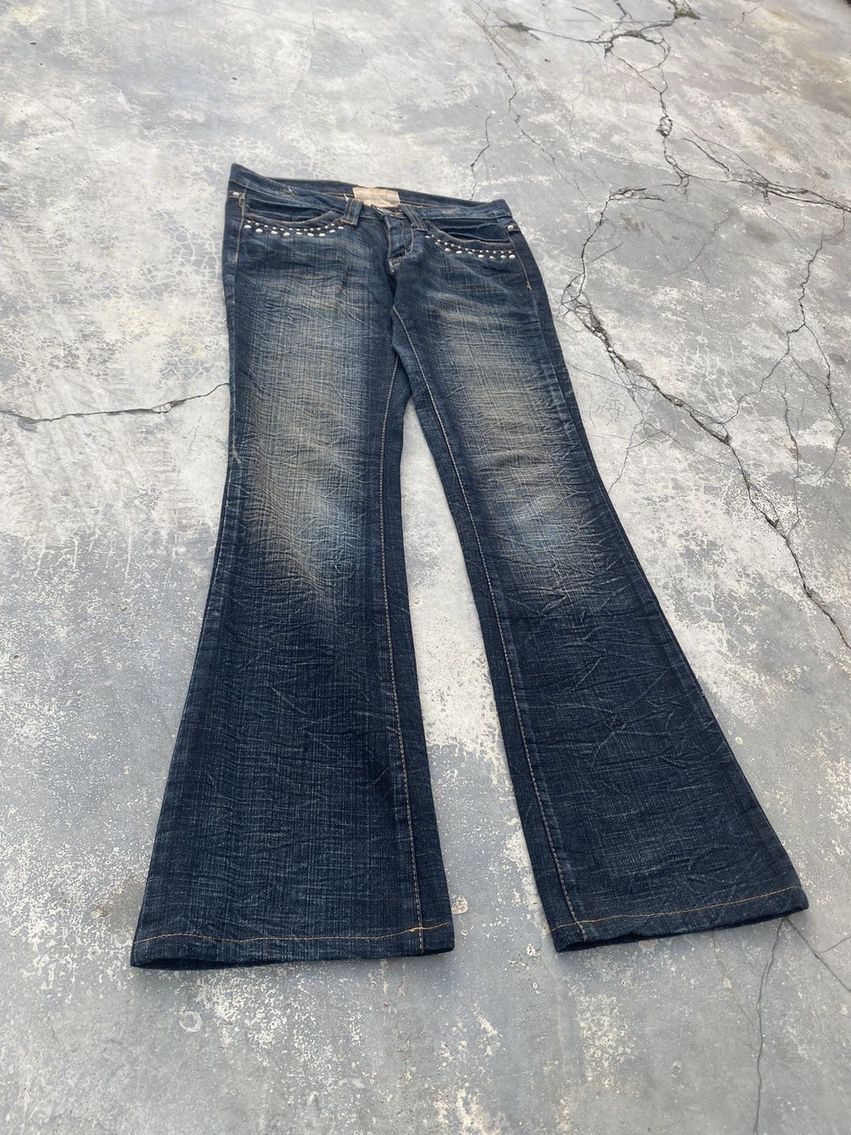 If Six Was Nine × Japanese Brand Studded Flare Size US 31 - 5 Thumbnail