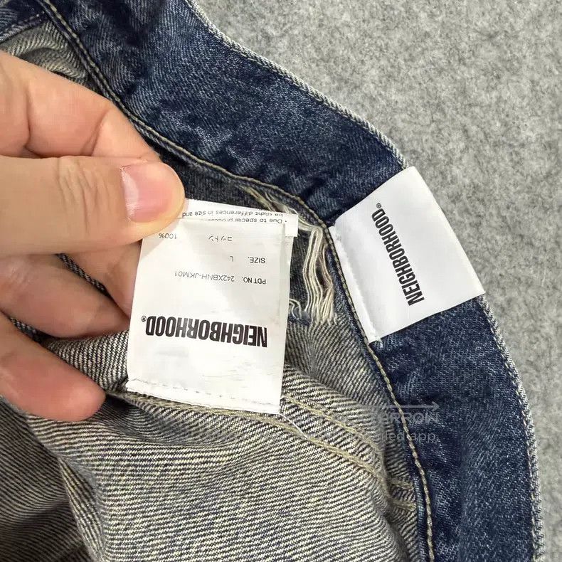 Neighborhood Neighborhood Distressed Destroyed Denim Jacket Size US L / EU 52-54 / 3 - 7 Thumbnail