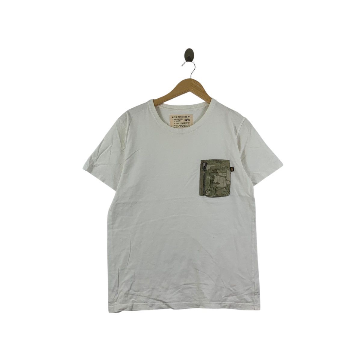 Alpha Industries APLHA INDUSTRIES USA Camo Patchwork Zipper Pocket Tee Shirt Size US L / EU 52-54 / 3 - 1 Thumbnail