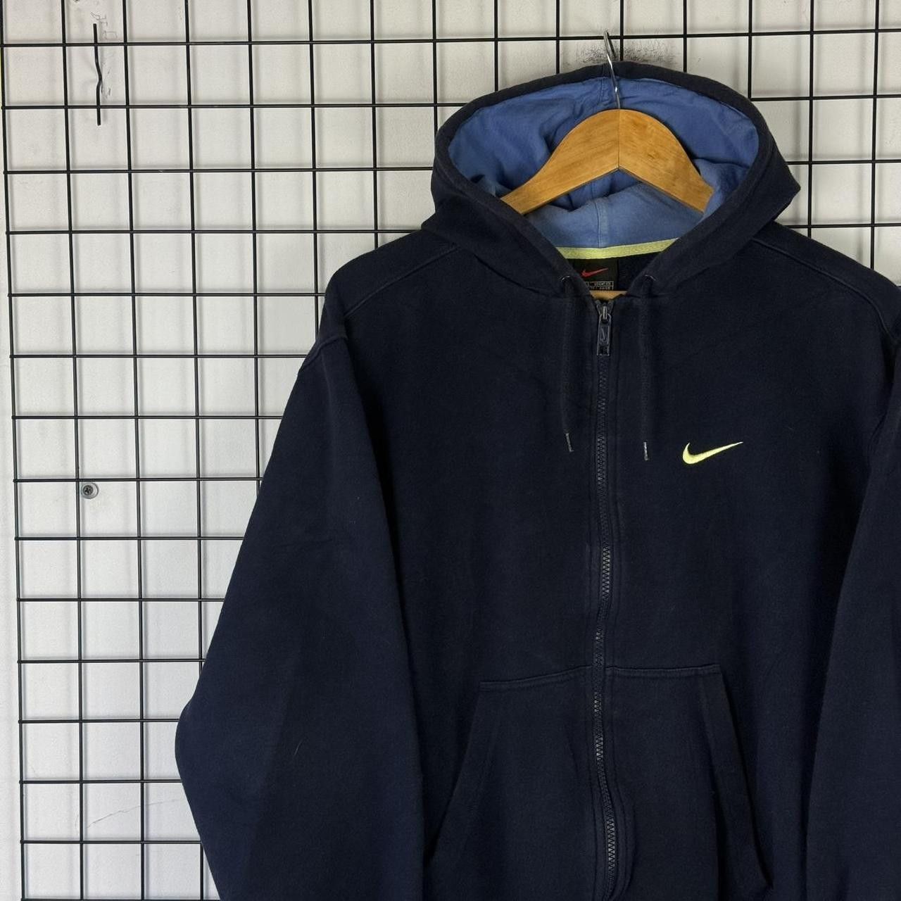 Nike Nike Vintage 90s Spellout Hoodie Navy Retro Size US S / EU 44-46 / 1 - 5 Thumbnail