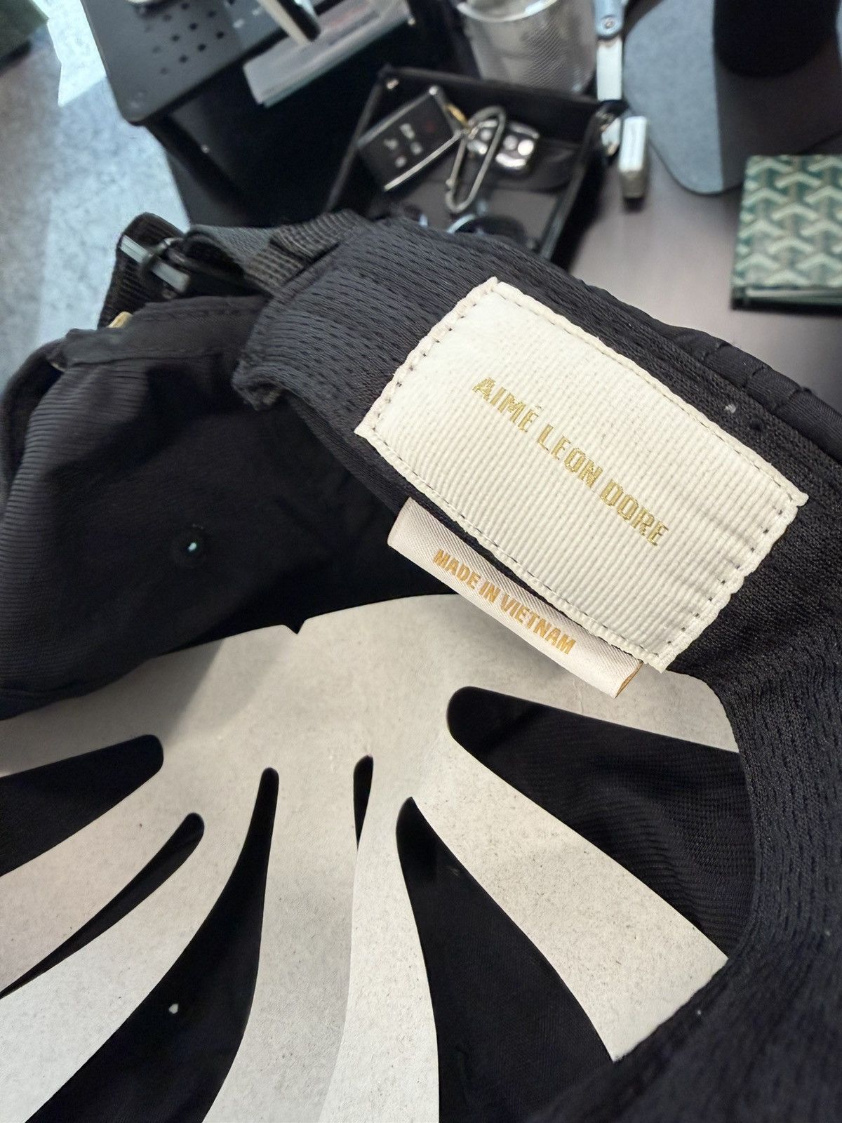Aime Leon Dore × Porsche Design Aime Leon Dore x Porsche Nylon logo hat Jet Black Size ONE SIZE - 4 Thumbnail