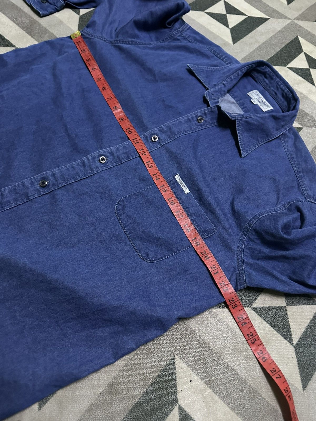 Kansai Yamamoto Vintage Kansai Yamamoto denim long sleeved button up shirt Size US L / EU 52-54 / 3 - 8 Thumbnail