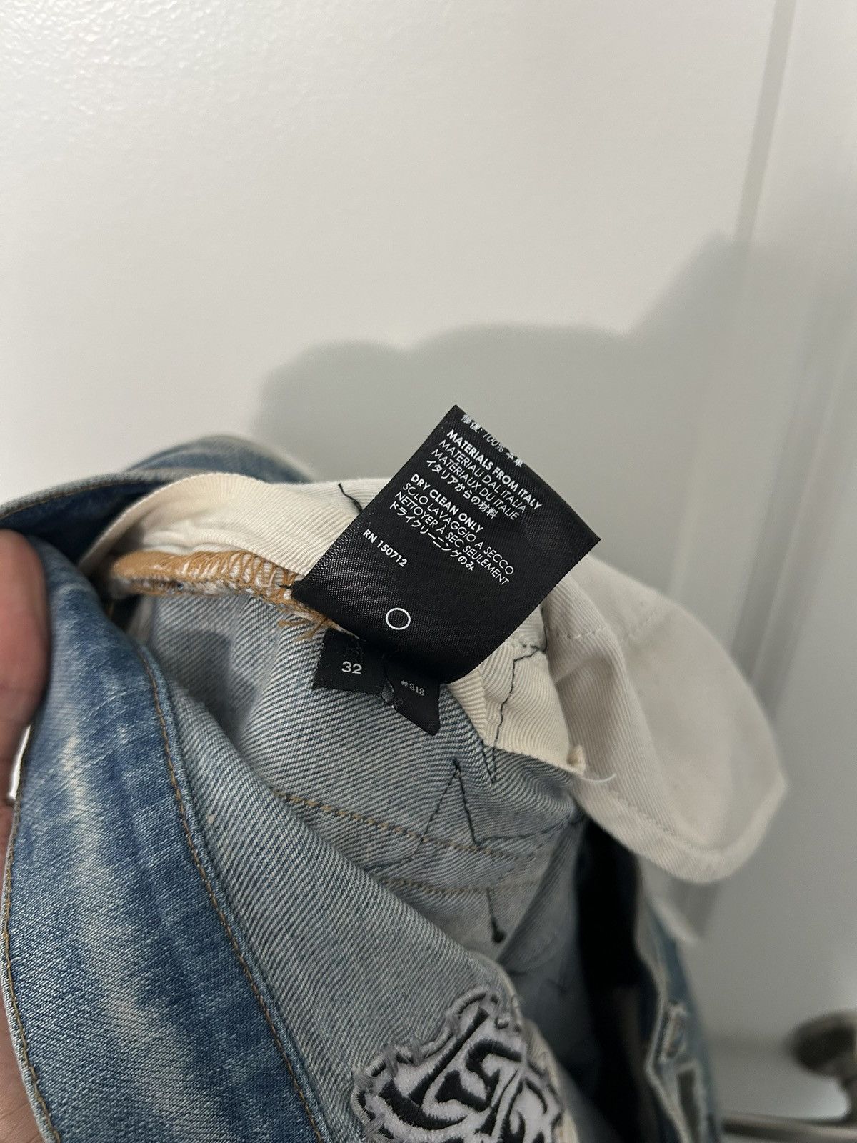 Amiri Amiri Chemist appliquéd distressed jeans clay indigo wash Size US 32 / EU 48 - 12 Thumbnail