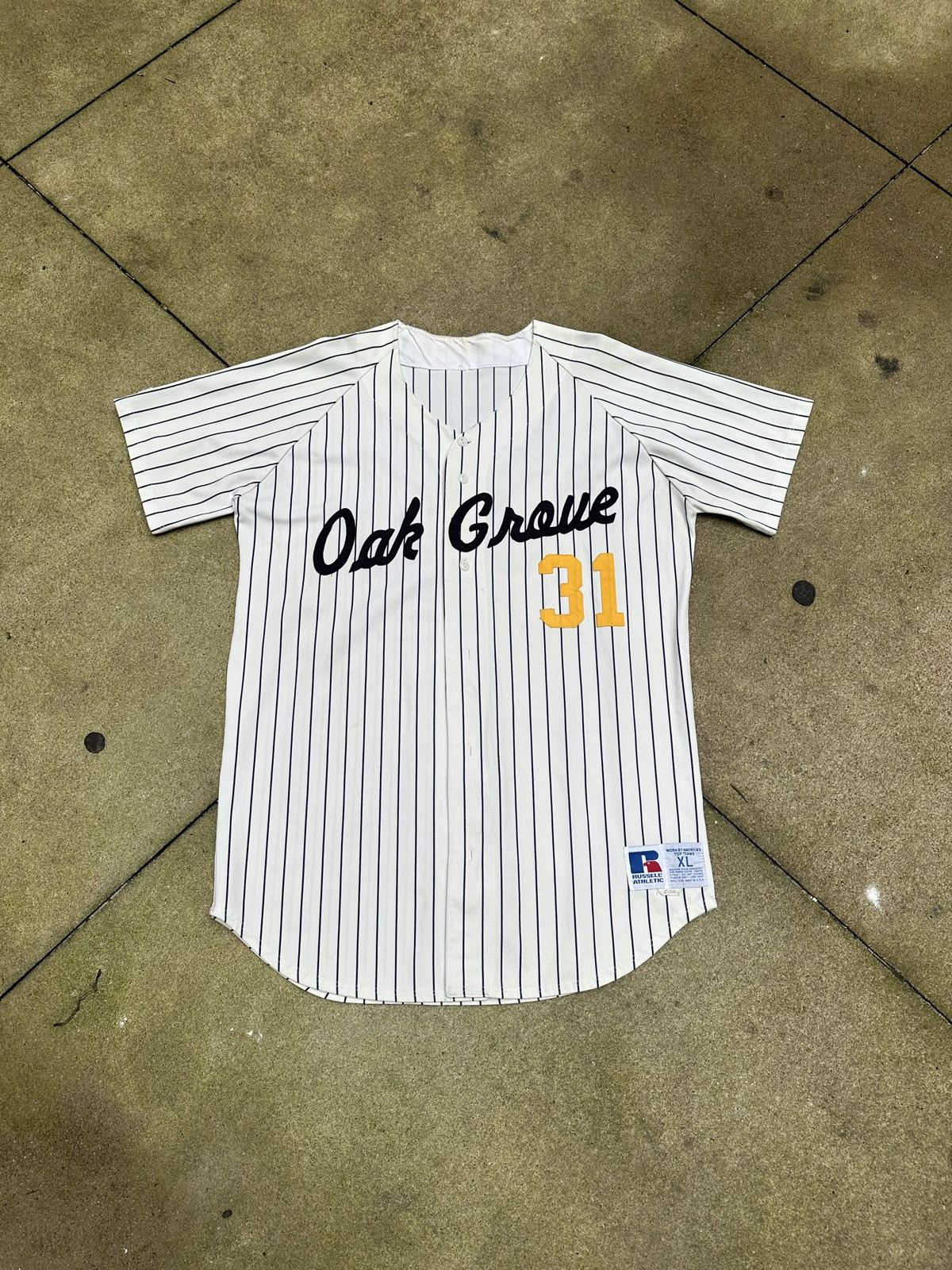 Russell Athletic Oak Grove Baseball Jersey Size US XL / EU 56 / 4 - 1 Thumbnail