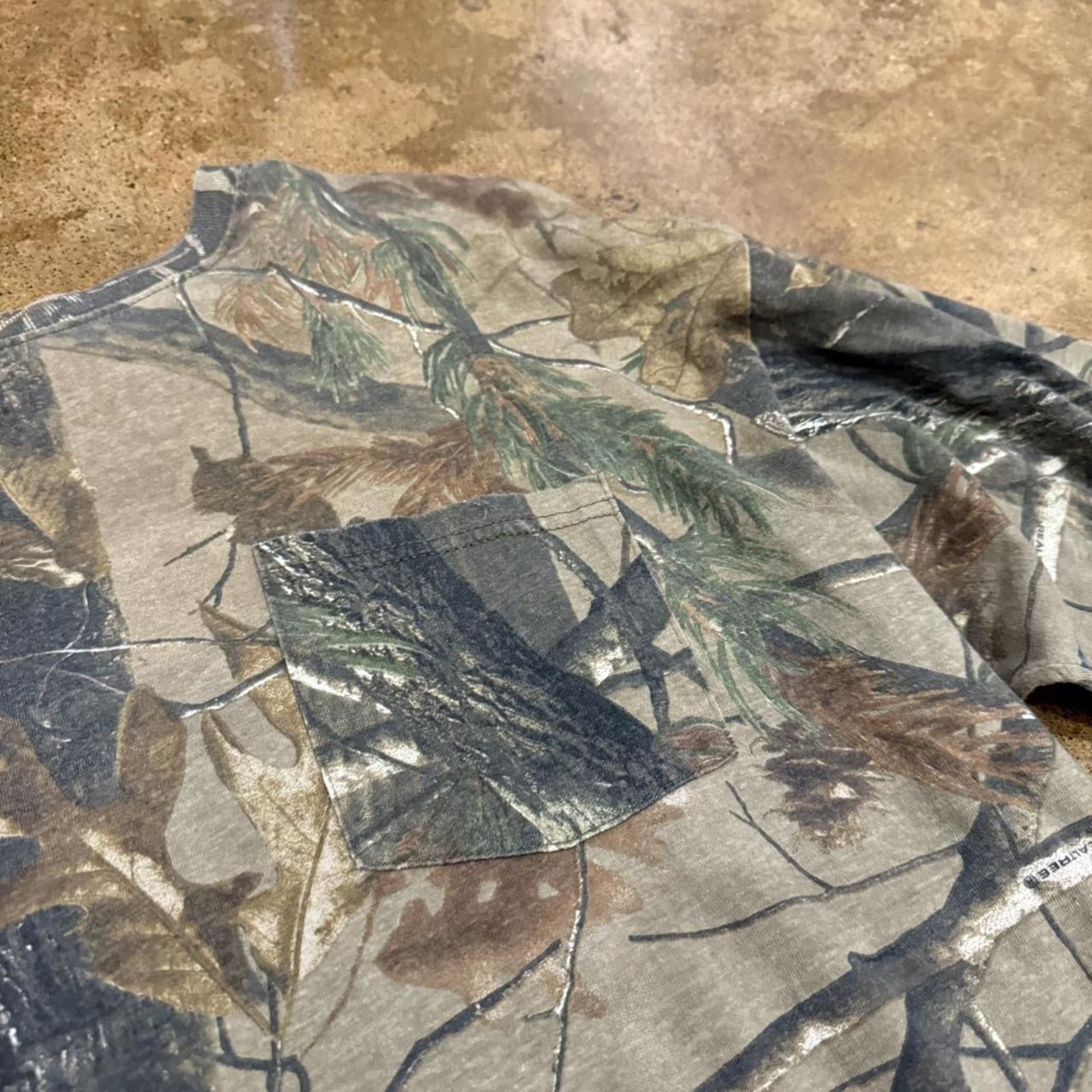 Jerzees Jerzees Camo Long Sleeve Pocket Tee Size US XL / EU 56 / 4 - 3 Thumbnail
