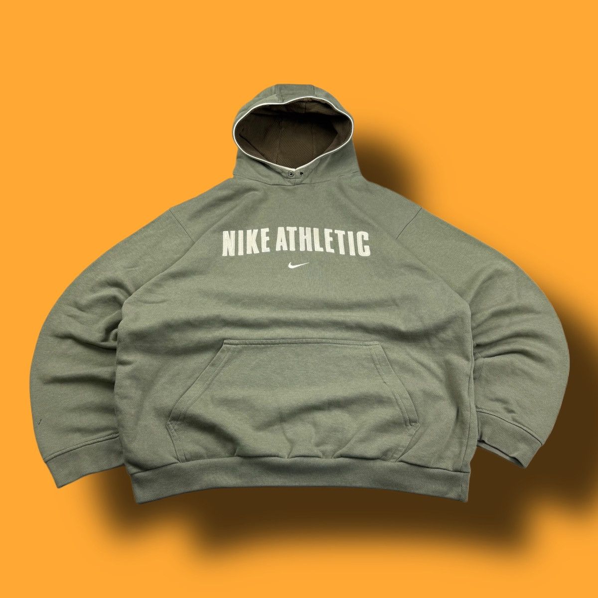 Nike × Vintage NIKE VINTAGE CENTER LOGO OVERSIZE BOXY HOODIE Size US L / EU 52-54 / 3 - 1 Thumbnail
