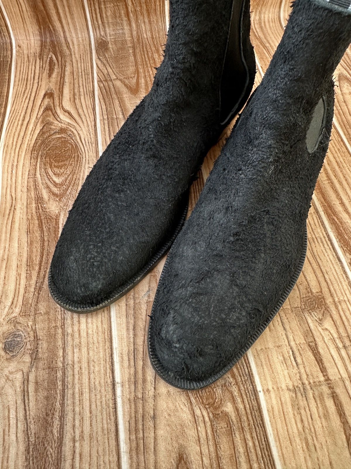 Helmut Lang Helmut Lang 2000’s Cuban Heel Boots in Roughed out Suede Size US 8.5 / EU 41-42 - 15 Thumbnail
