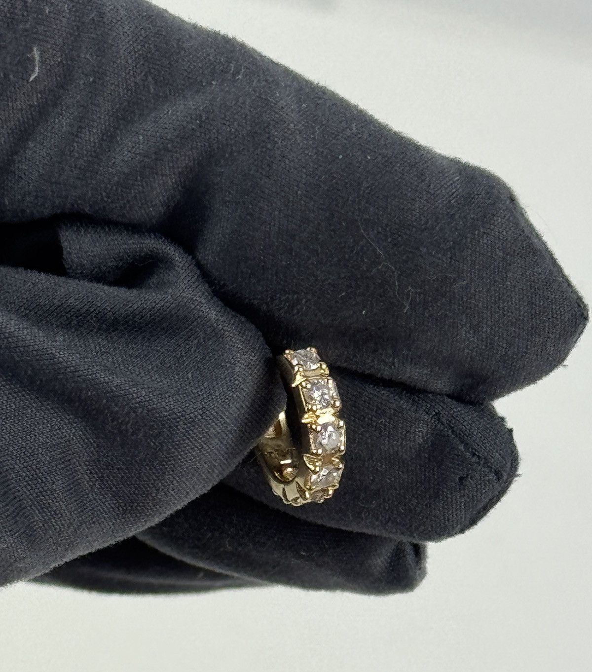 Other Jacquie Aiche - 14karat Gold Diamond Single Hoop Earing Size ONE SIZE - 1 Thumbnail