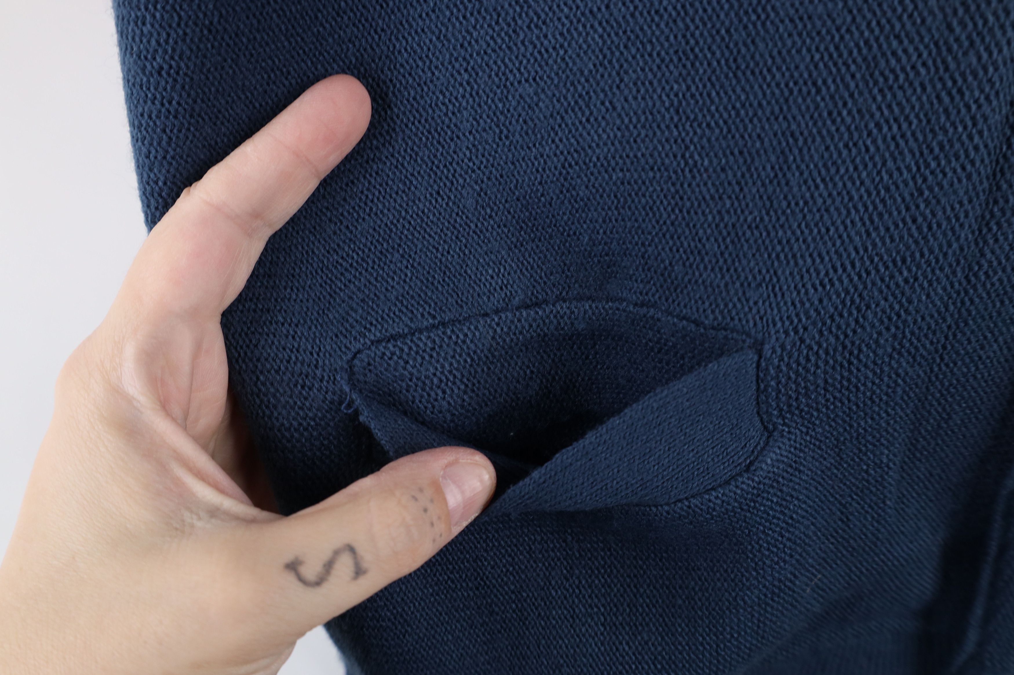 Vintage Vintage 70s Streetwear Blank Knit Cardigan Sweater Blue USA Size US M / EU 48-50 / 2 - 4 Thumbnail
