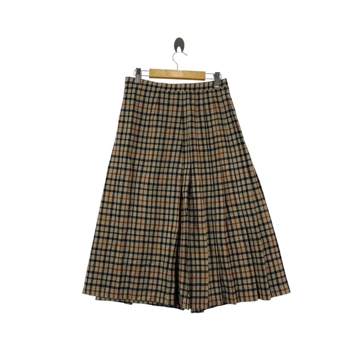 DAKS Vintage 80s DAKS LONDON Nova Checks Tartan Midi Skirt Bottom Size 30" / US 8 / IT 44 - 5 Thumbnail