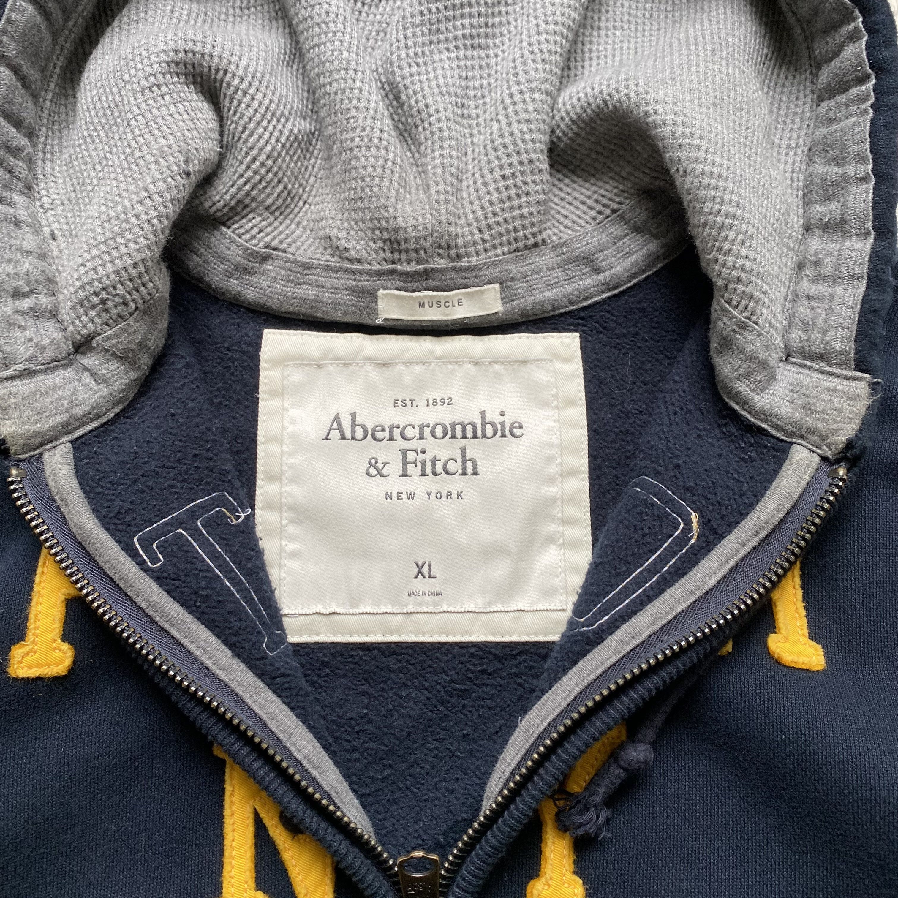 Abercrombie & Fitch 🕷️ Vintage Abercrombie Fitch heavy zip hoodie Y2K Size US XL / EU 56 / 4 - 6 Thumbnail
