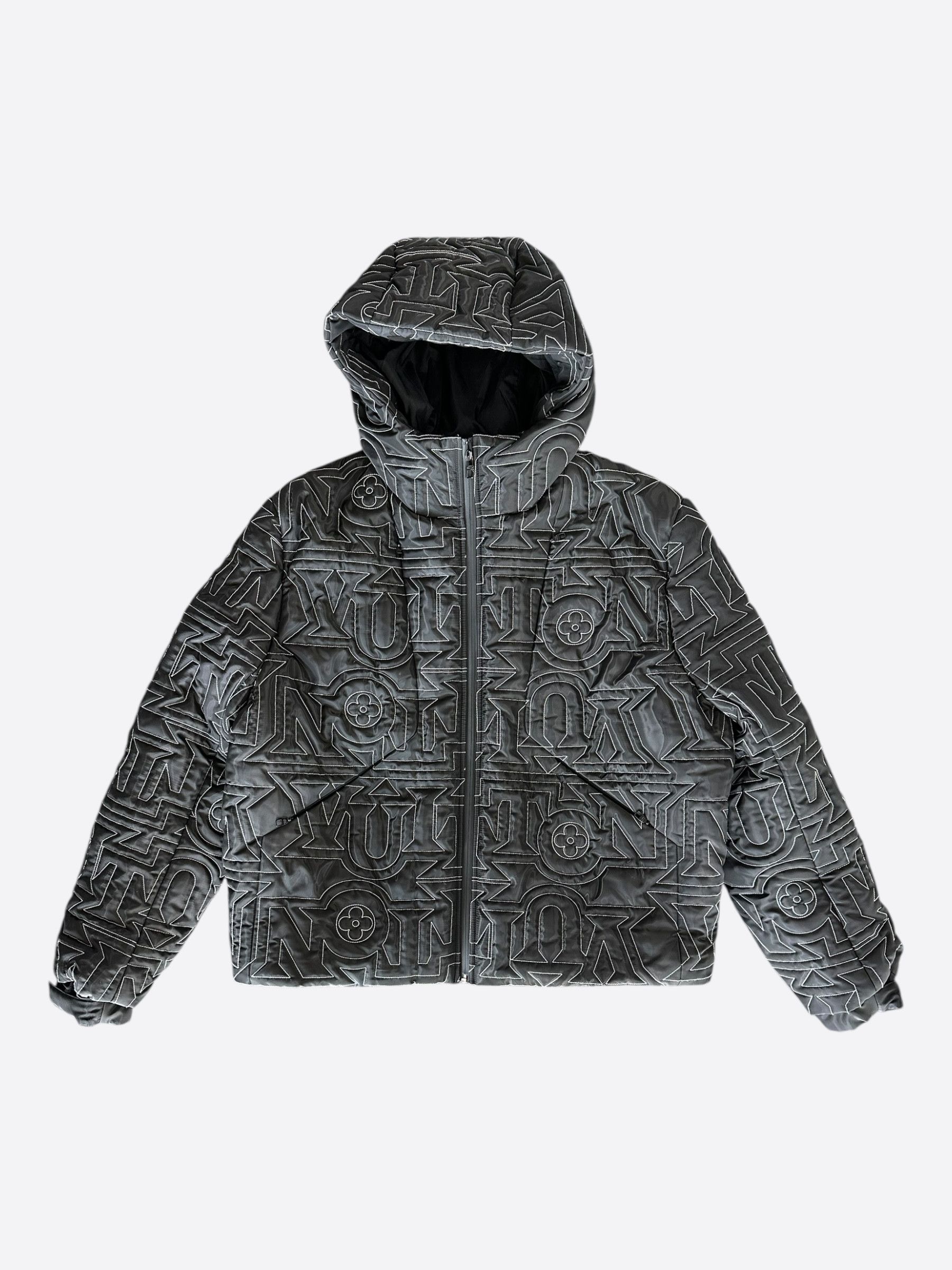 Louis Vuitton Louis Vuitton Black & White Snow Capsule Puffer Jacket Size US XXL / EU 58 / 5 - 1 Thumbnail
