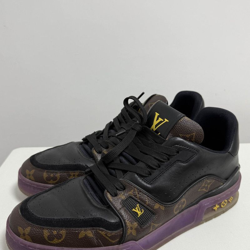 Louis Vuitton Louis Vuitton Trainer Casual Shoes in Purple and Gold - Size US 10 / EU 43 - 1 Thumbnail