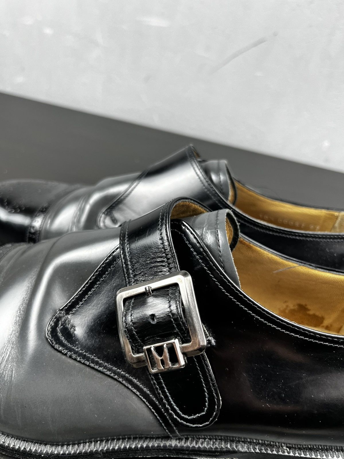 Moreschi Moreschi Made in Italy Men's Buckle Strap Black Shoes Size US 10 / EU 43 - 14 Thumbnail