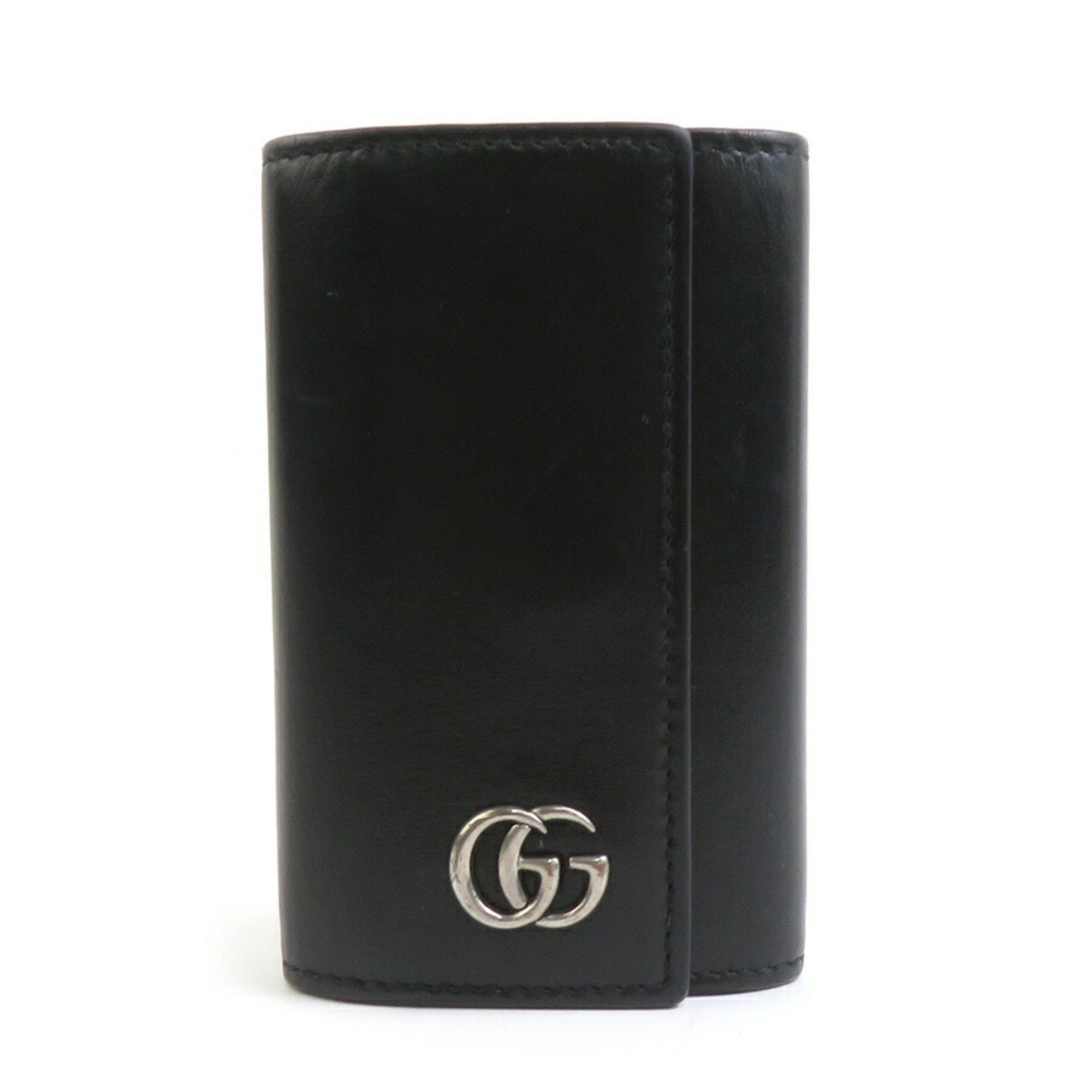 Gucci GUCCI Key Case Leather Black Men's Women's 435305 56107a Size ONE SIZE - 1 Thumbnail