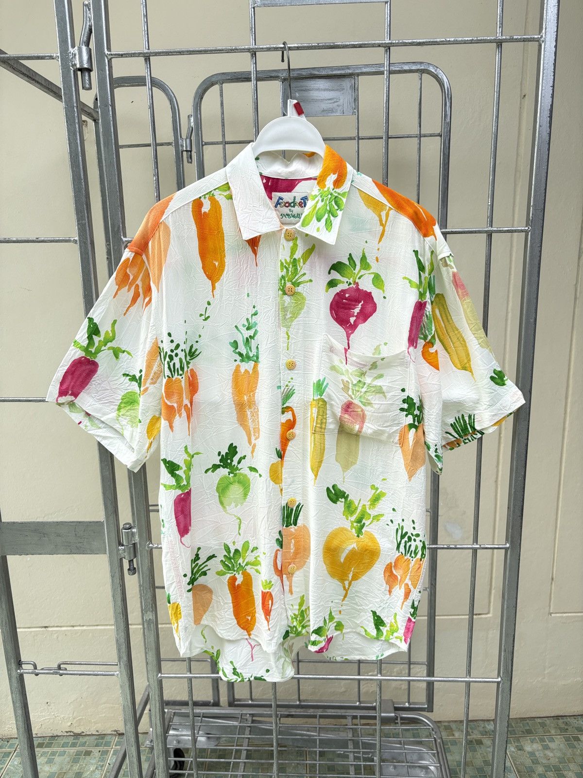 Jams World Foodart by Jams World vegetables print rayon shirt Size US XS / EU 42 / 0 - 1 Thumbnail