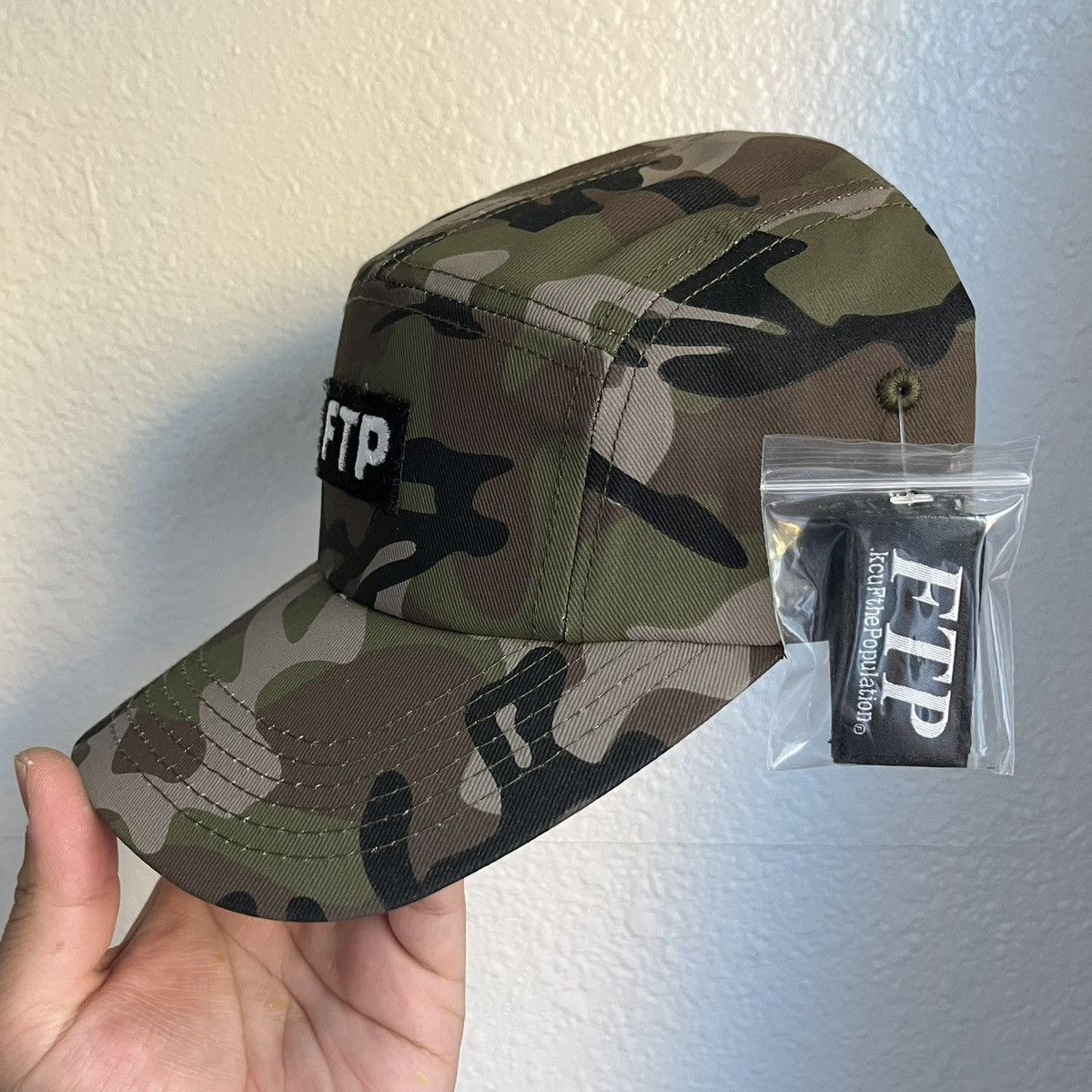 2025’ Fuck The Population Velcro Logo Camp Hat Camo O/S