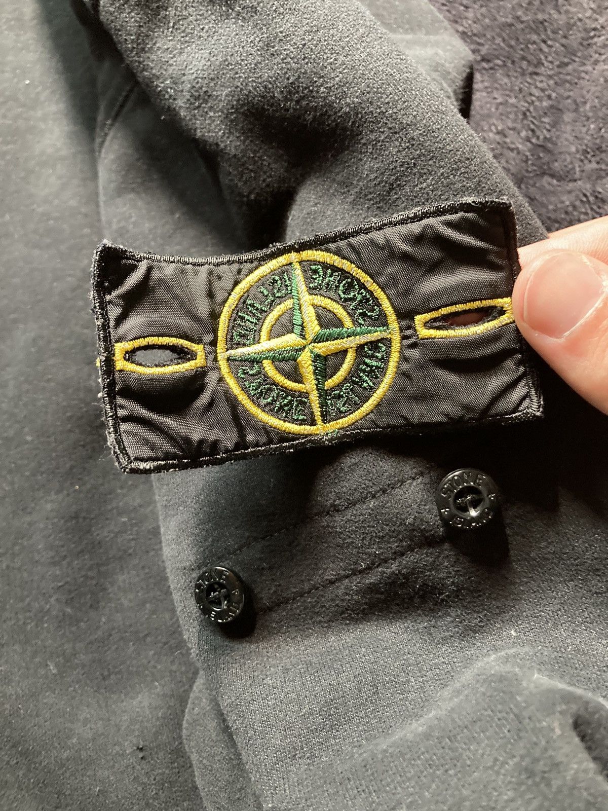 Stone Island × Vintage ⛩️Stone Island Sweatshirt Crewneck Black Badge Patch rare M Size US M / EU 48-50 / 2 - 4 Thumbnail