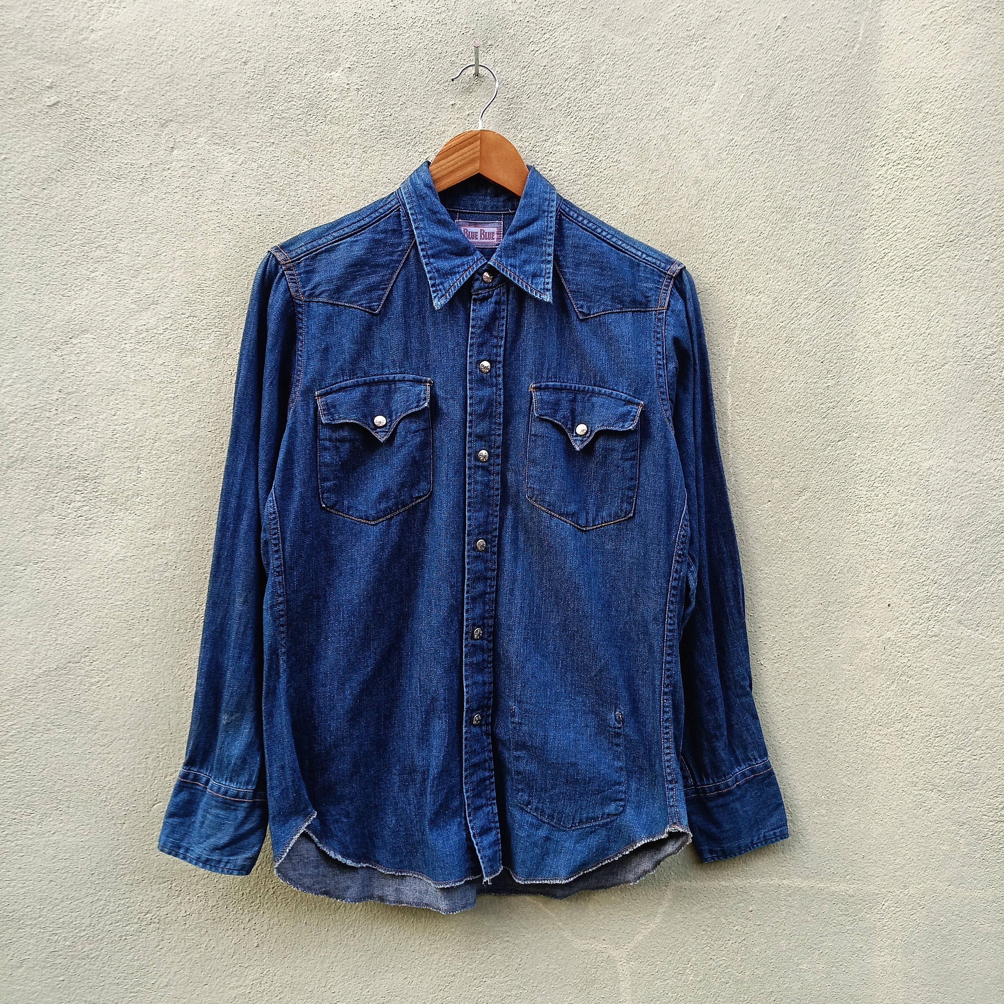 Blue Blue Japan × Japanese Brand Blue Blue Shirt Button up Size US M / EU 48-50 / 2 - 1 Thumbnail