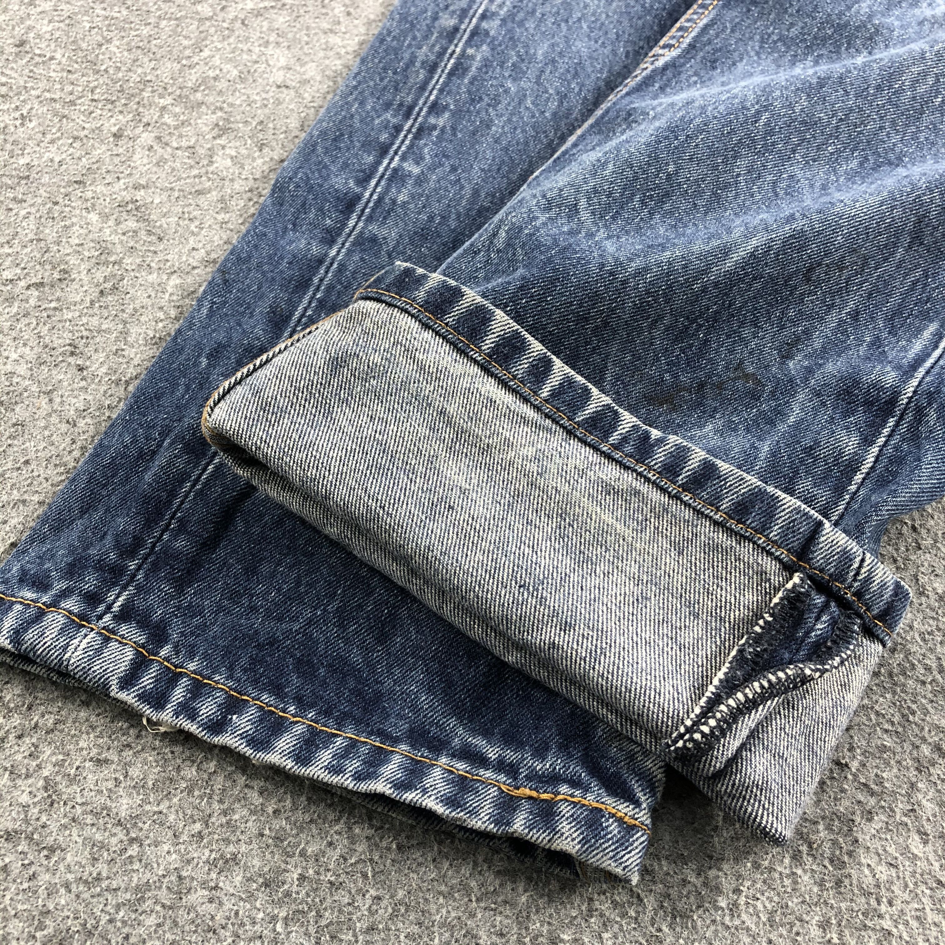 Levi's Faded Blue Vintage Levi's 505 Jeans Distress Denim KJ549 Size US 30 / EU 46 - 7 Thumbnail