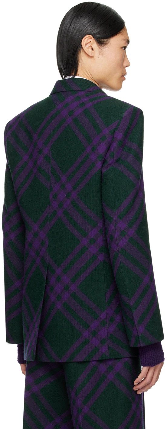 Burberry o1y0426 Blazer in Purple/Black Size US L / EU 52-54 / 3 - 3 Thumbnail