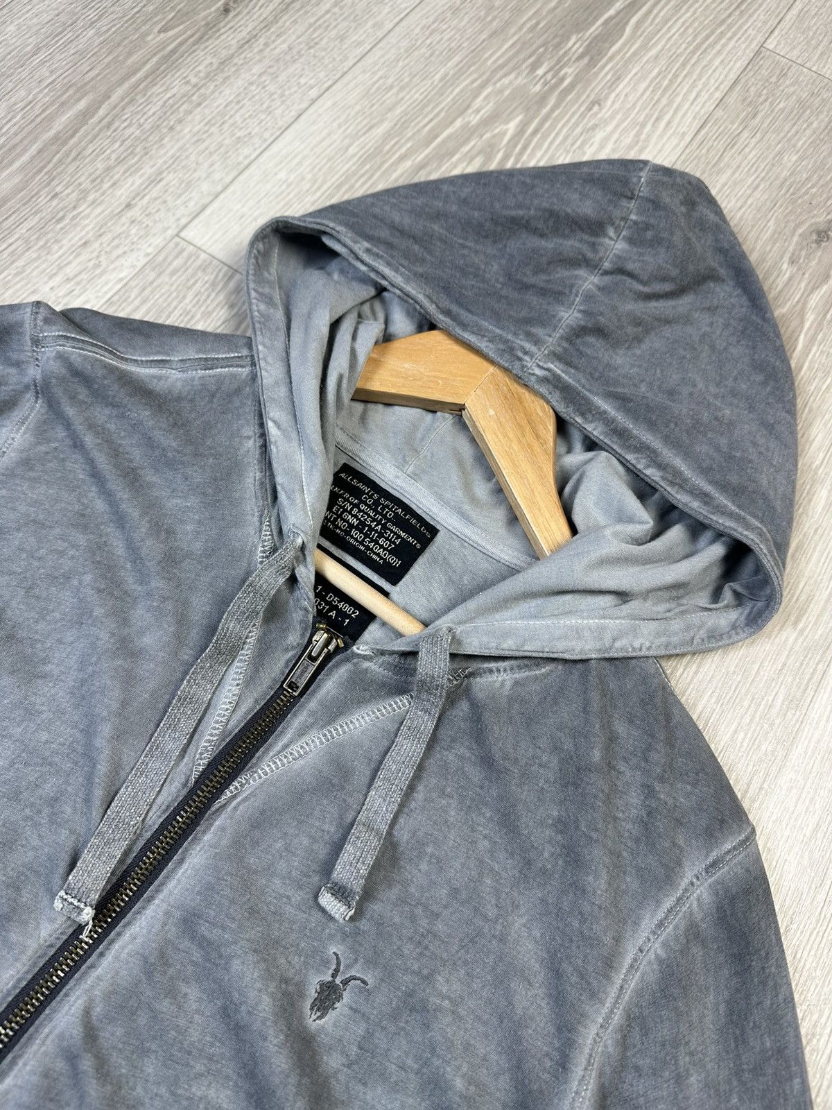 Allsaints × Vintage Vintage Allsaints Zip Hoodie 90s Size US S / EU 44-46 / 1 - 5 Thumbnail
