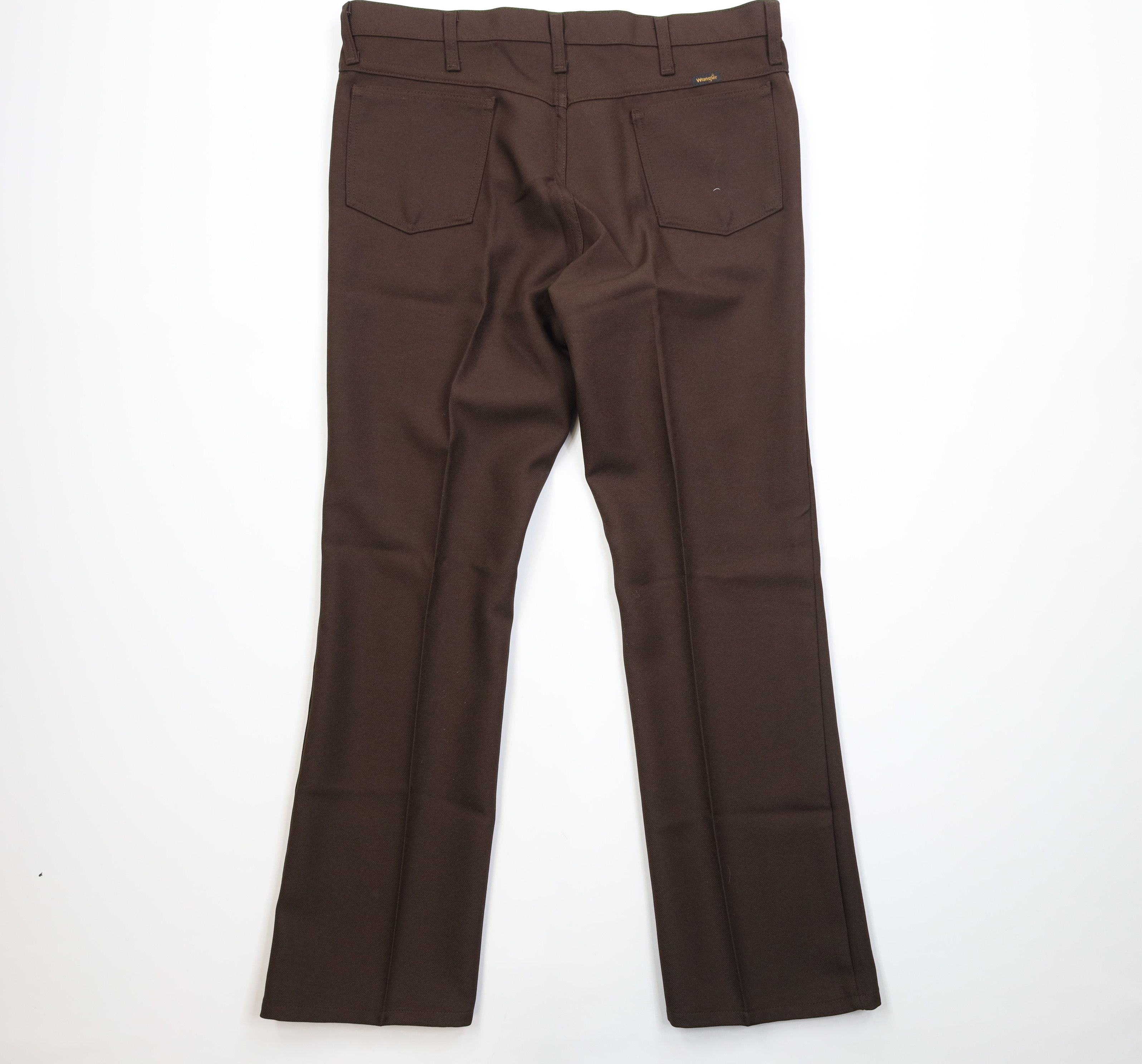 Wrangler Vintage 90s Wrangler Wide Leg Western Chino Pants Brown Size US 38 / EU 54 - 9 Thumbnail