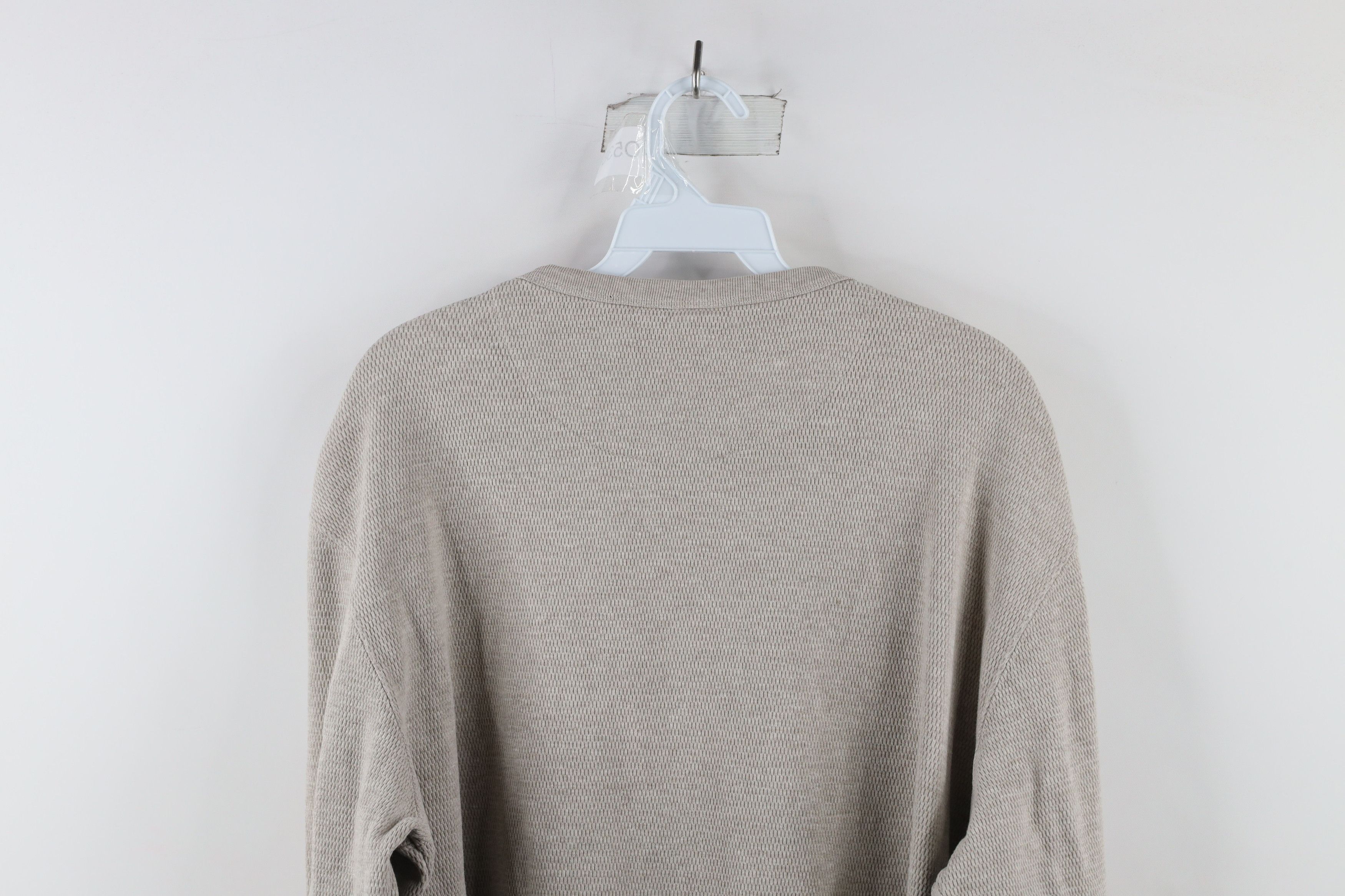 Gap Vintage Gap Heavyweight Thermal Waffle Knit T-Shirt Beige Size US XL / EU 56 / 4 - 7 Thumbnail