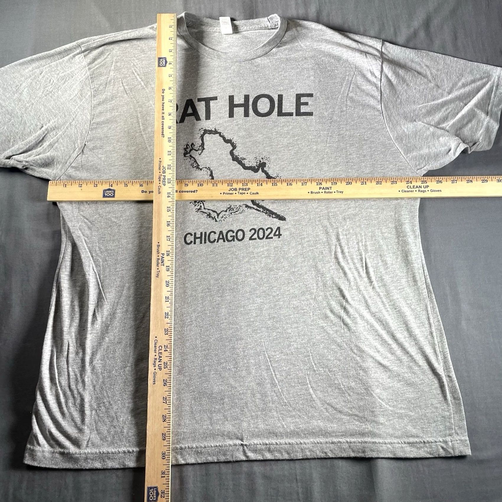 Vintage Chicago Rat Hole Shirt 2XL Men Gray T-Shirt Roscoe Village Pearl Jam Men’s Shirt Size US XXL / EU 58 / 5 - 4 Thumbnail