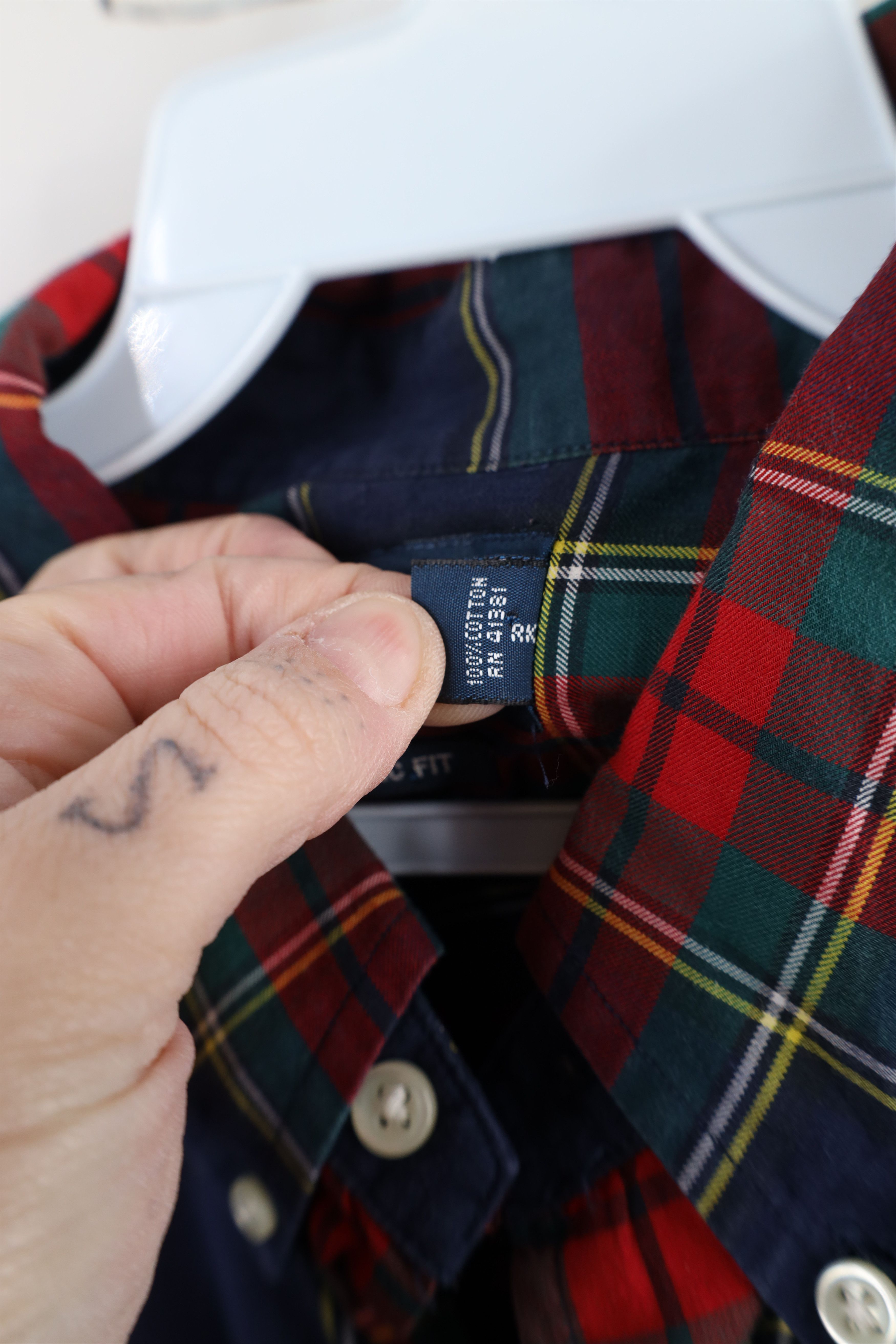 Ralph Lauren × Vintage Vintage 90s Ralph Lauren Fit Rainbow Plaid Button Down Shirt Size US XL / EU 56 / 4 - 6 Thumbnail