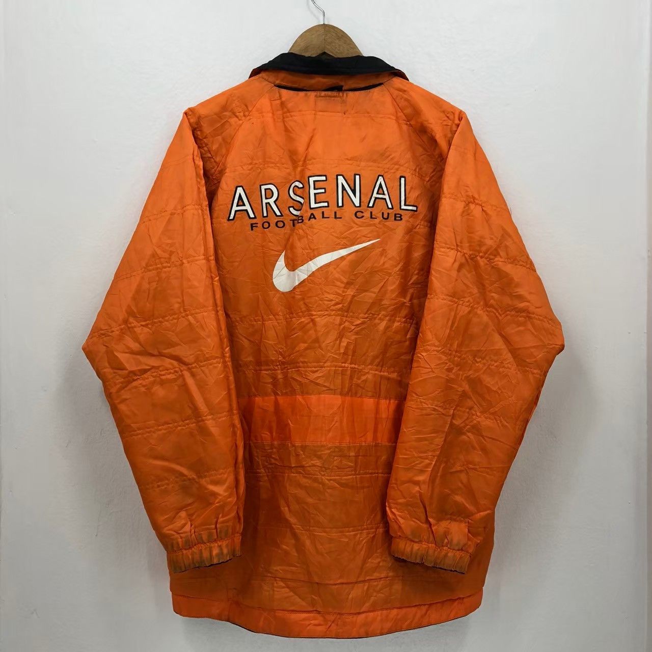 Nike × Vintage Vintage 90's NIKE ARSENAL Jacket Reversible BN Size US L / EU 52-54 / 3 - 5 Thumbnail