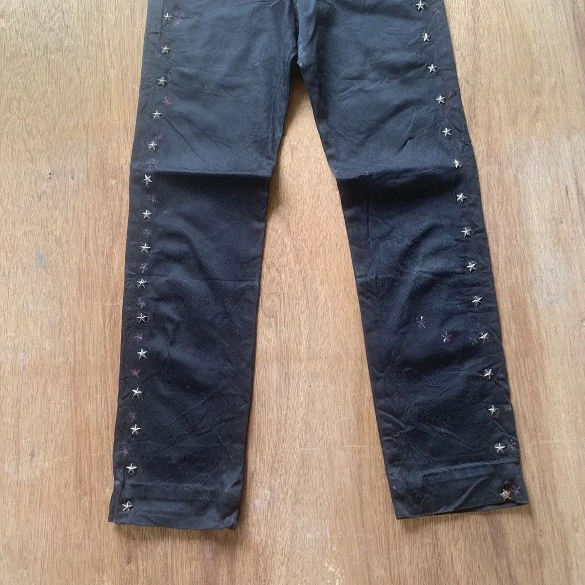 semanticdesign OZONE TOKYO JAPANESE TROUSERS SPIKE STARTS BLACK PANTS Size US 28 / EU 44 - 3 Thumbnail