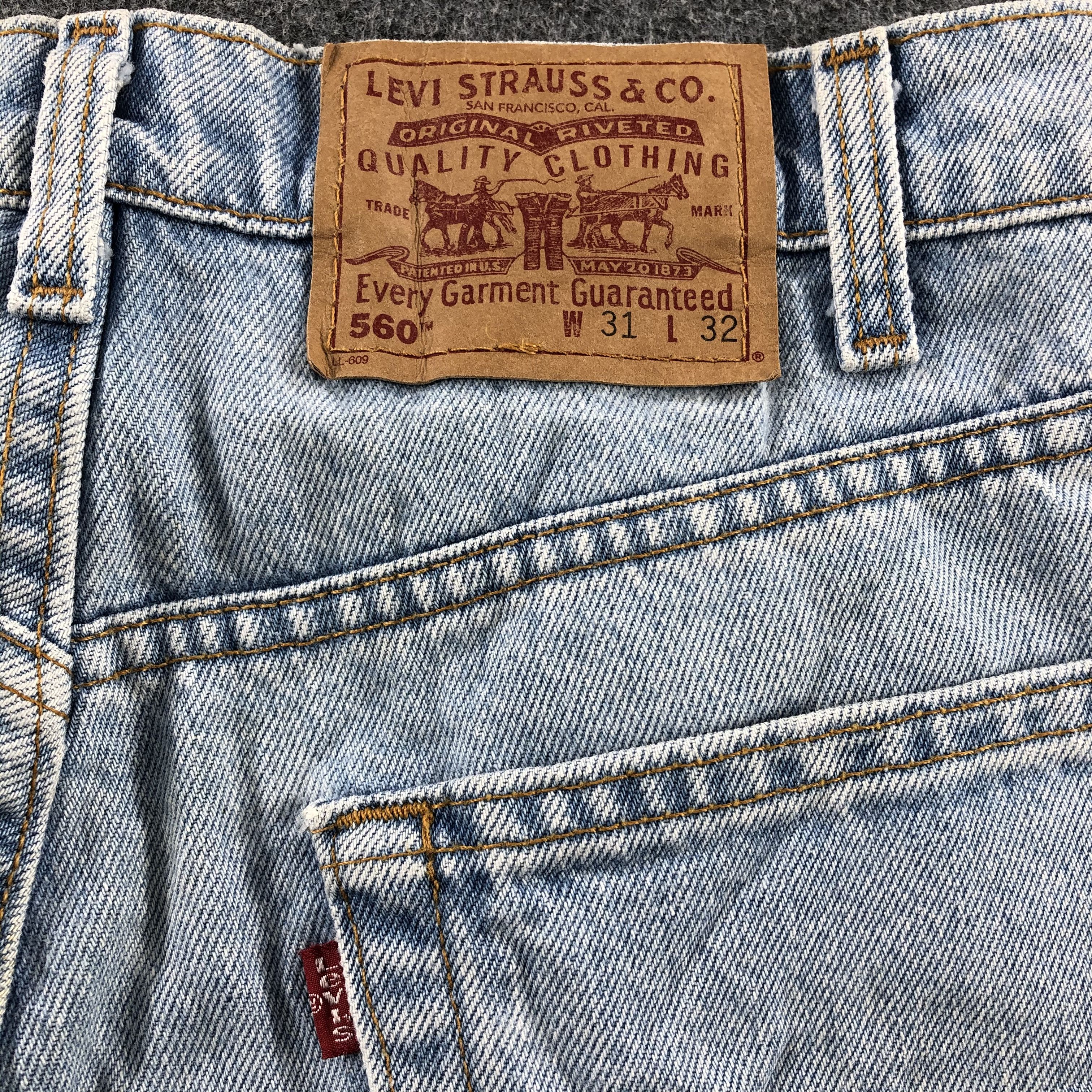 Levi's 90s Vintage Light Wash Levis 560 Jeans- J1350 Size US 31 - 5 Thumbnail