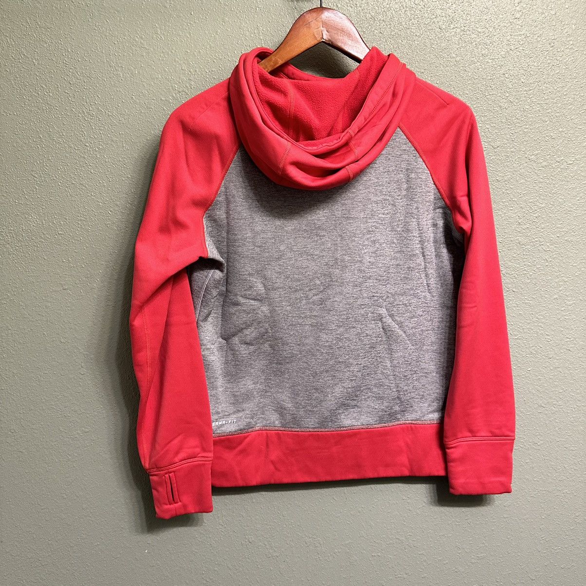 Nike Nike Thermafit Red and Gray Hoodie Size M / US 6-8 / IT 42-44 - 2 Thumbnail